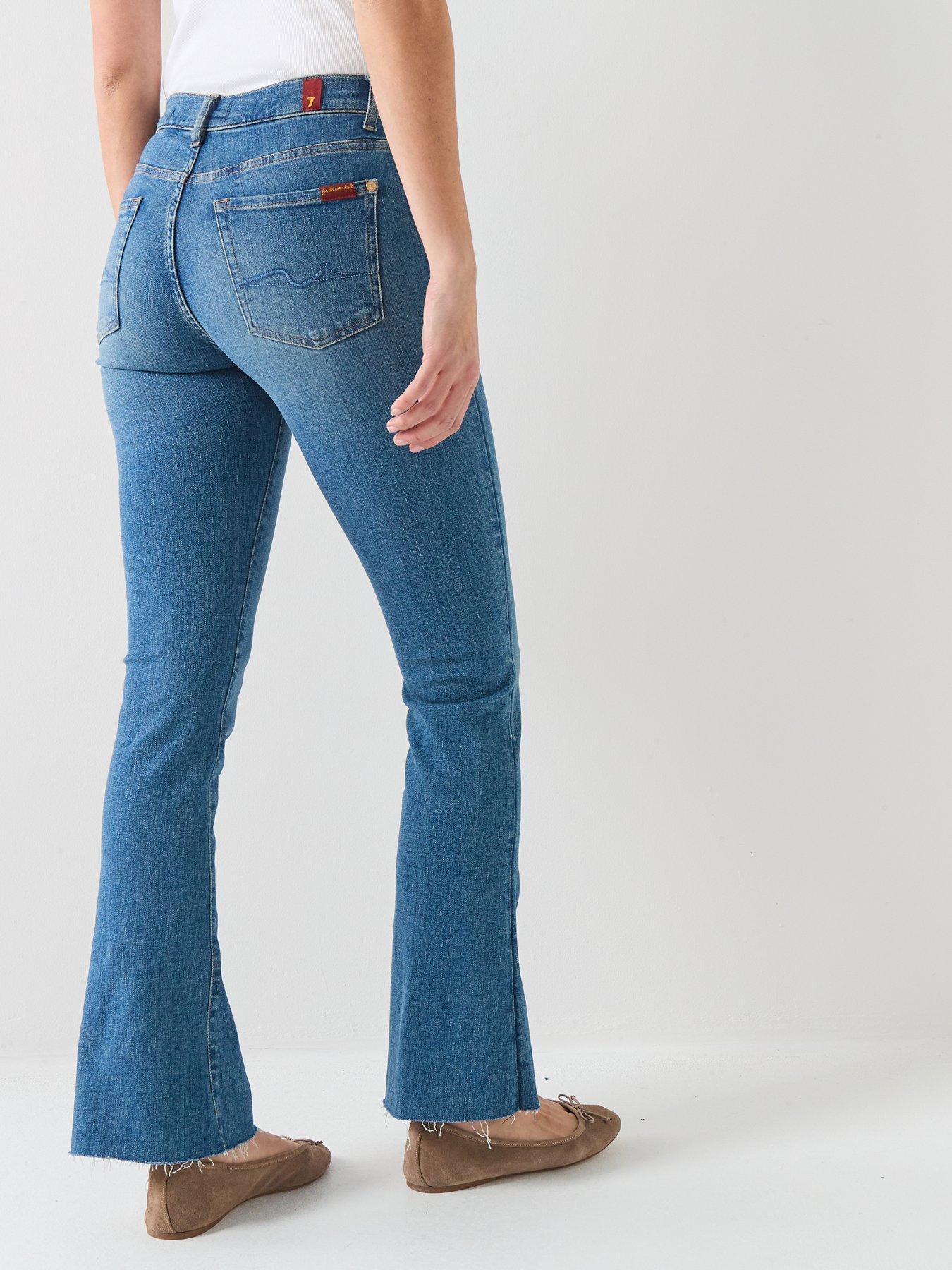 Image 2 of 6 of 7 FOR ALL MANKIND Slim Illusion Bootcut Tailorless Jeans - Blue