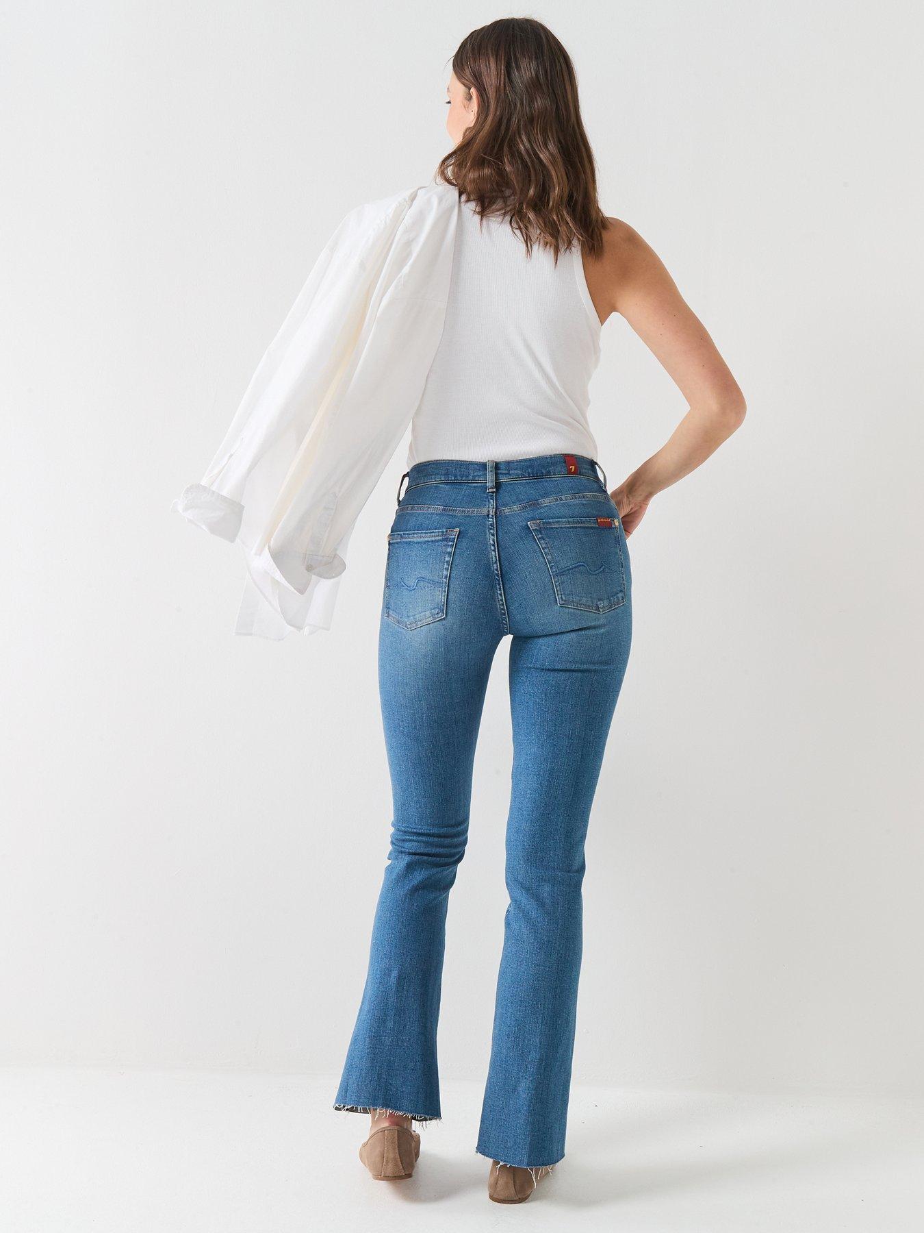 Image 6 of 6 of 7 FOR ALL MANKIND Slim Illusion Bootcut Tailorless Jeans - Blue