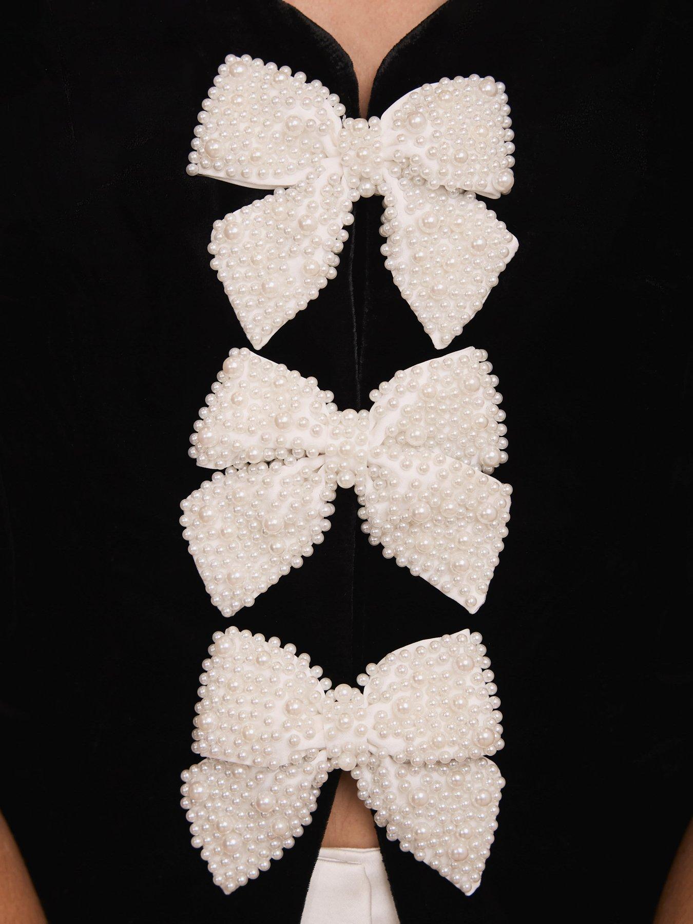  image of mint-velvet-puff-sleeve-top-black