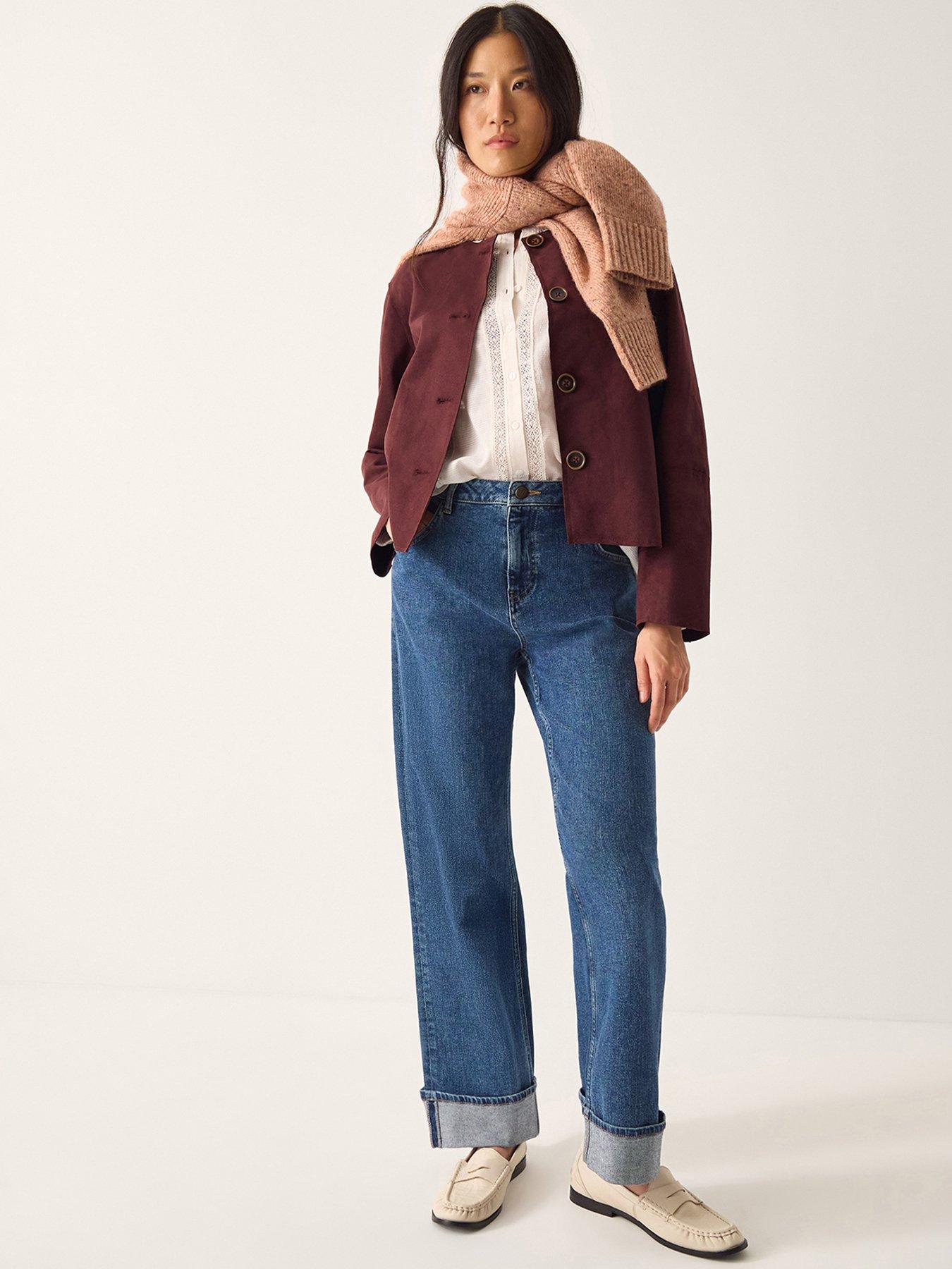  image of monsoon-sara-lace-shirt-white