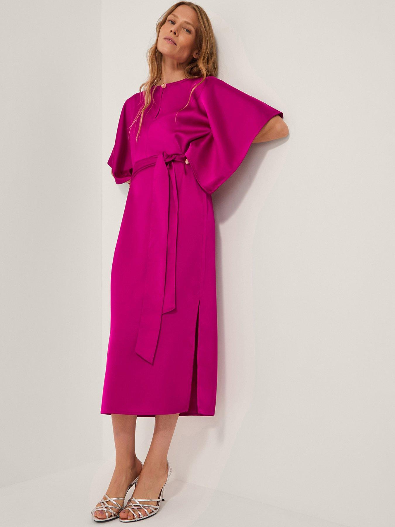 Monsoon Kara Kimono Dress - Purple