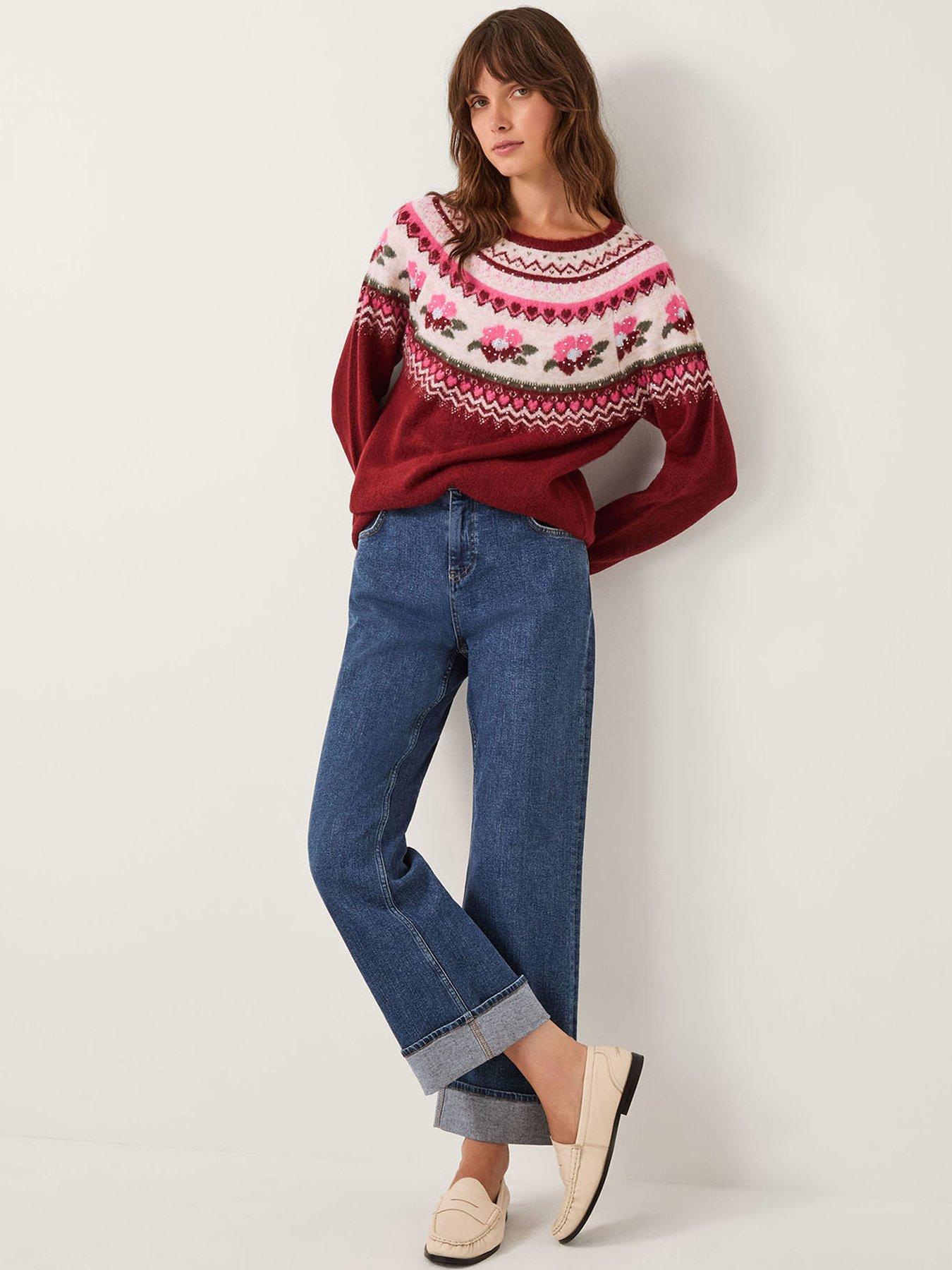 Monsoon Penny Pattern Jumper - Red