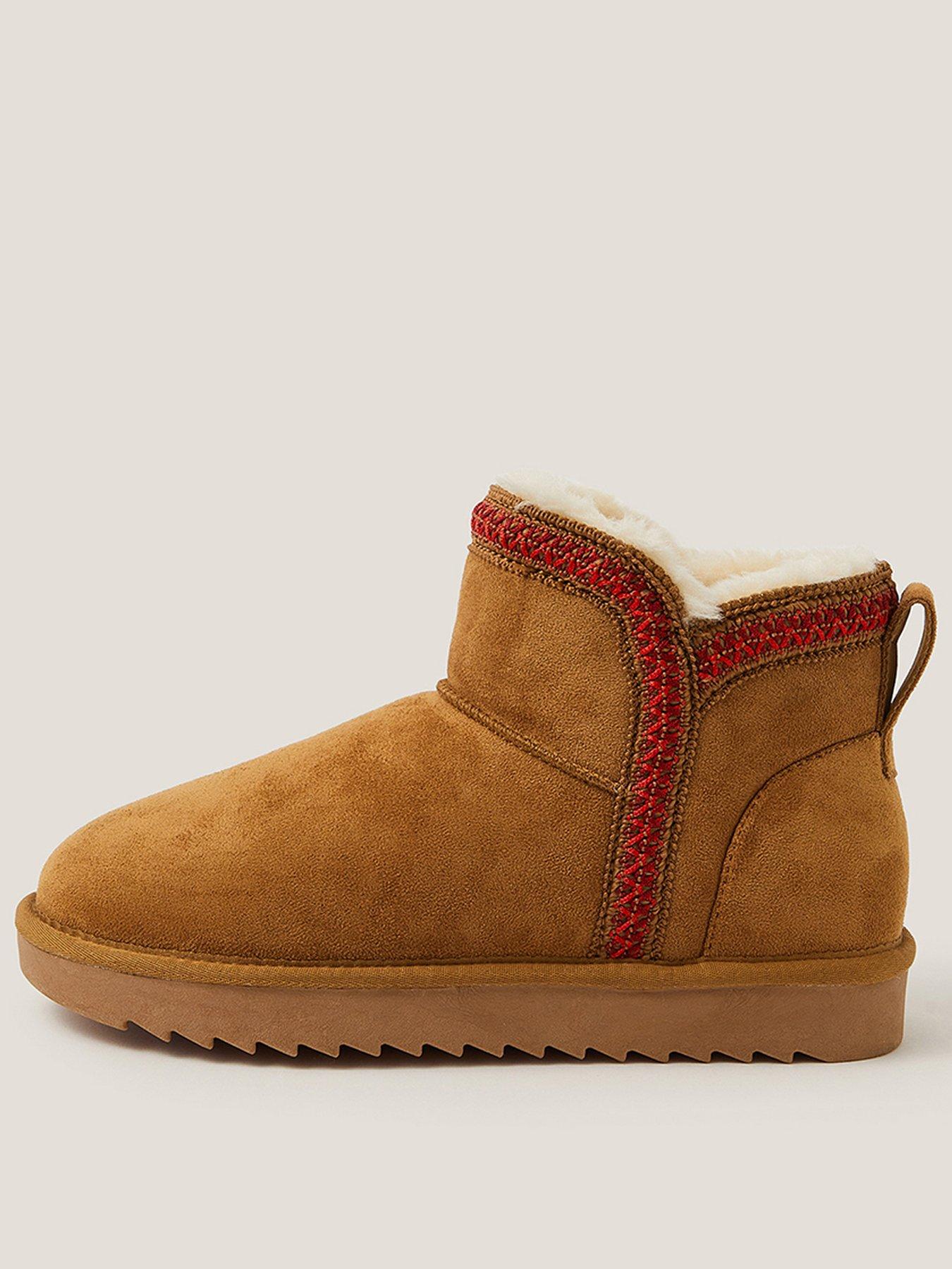 Monsoon Esta Braid Trim Boot - Brown