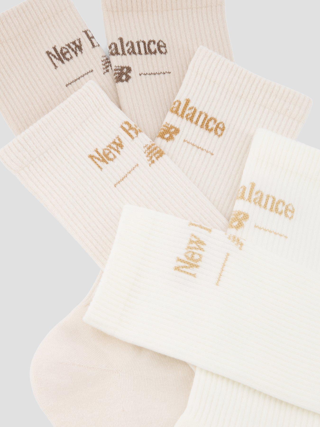 Image 3 of 3 of New Balance Back Script Crew Socks 3 Pack - Multi