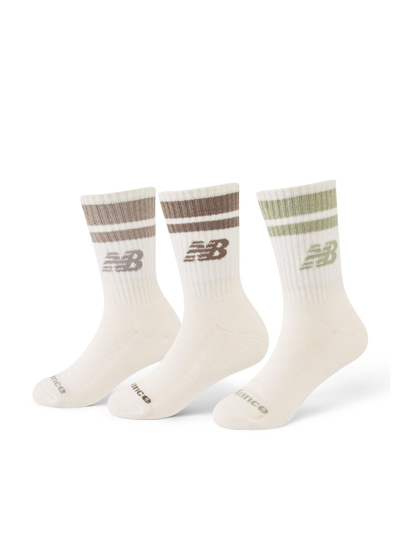 New Balance Kids Everyday Stripe Midcalf Socks 3 Pack - Multi