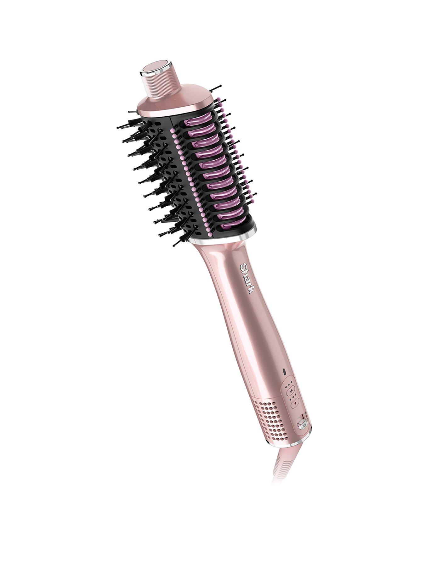 Shark Glossi 2-in-1 Hot Brush and Air Glosser Peony Pink - HT302UKPK