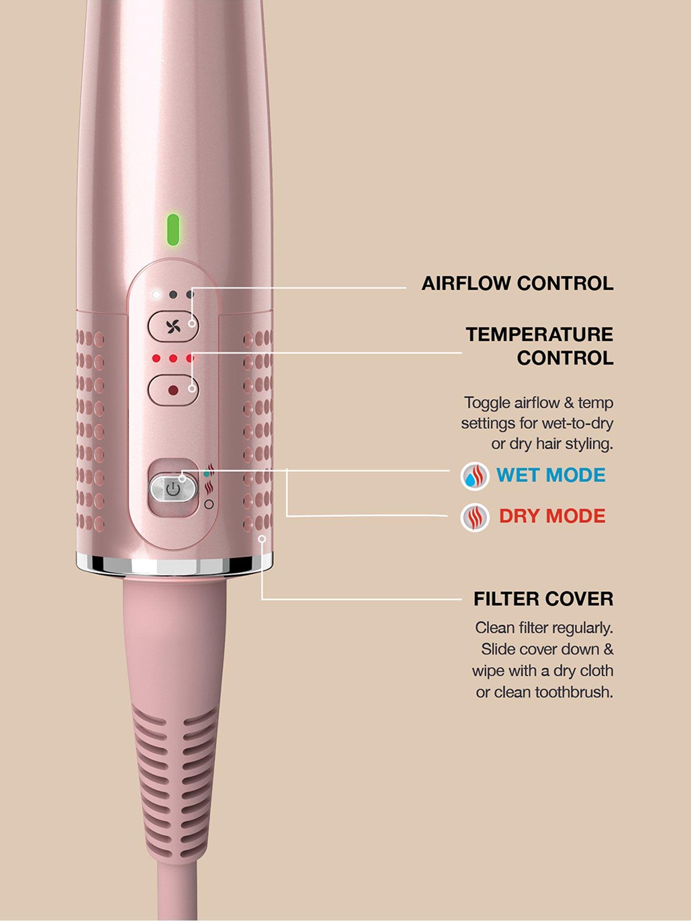 Image 6 of 7 of Shark Glossi 2-in-1 Hot Tool and Air Glosser Peony Pink HT302UKPK
