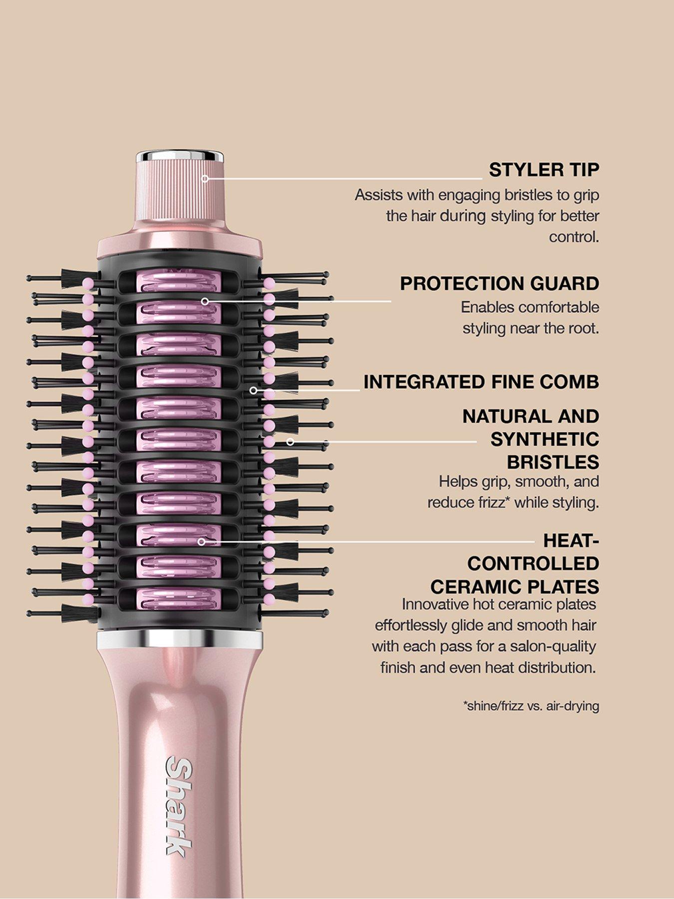 Image 7 of 7 of Shark Glossi 2-in-1 Hot Tool and Air Glosser Peony Pink HT302UKPK