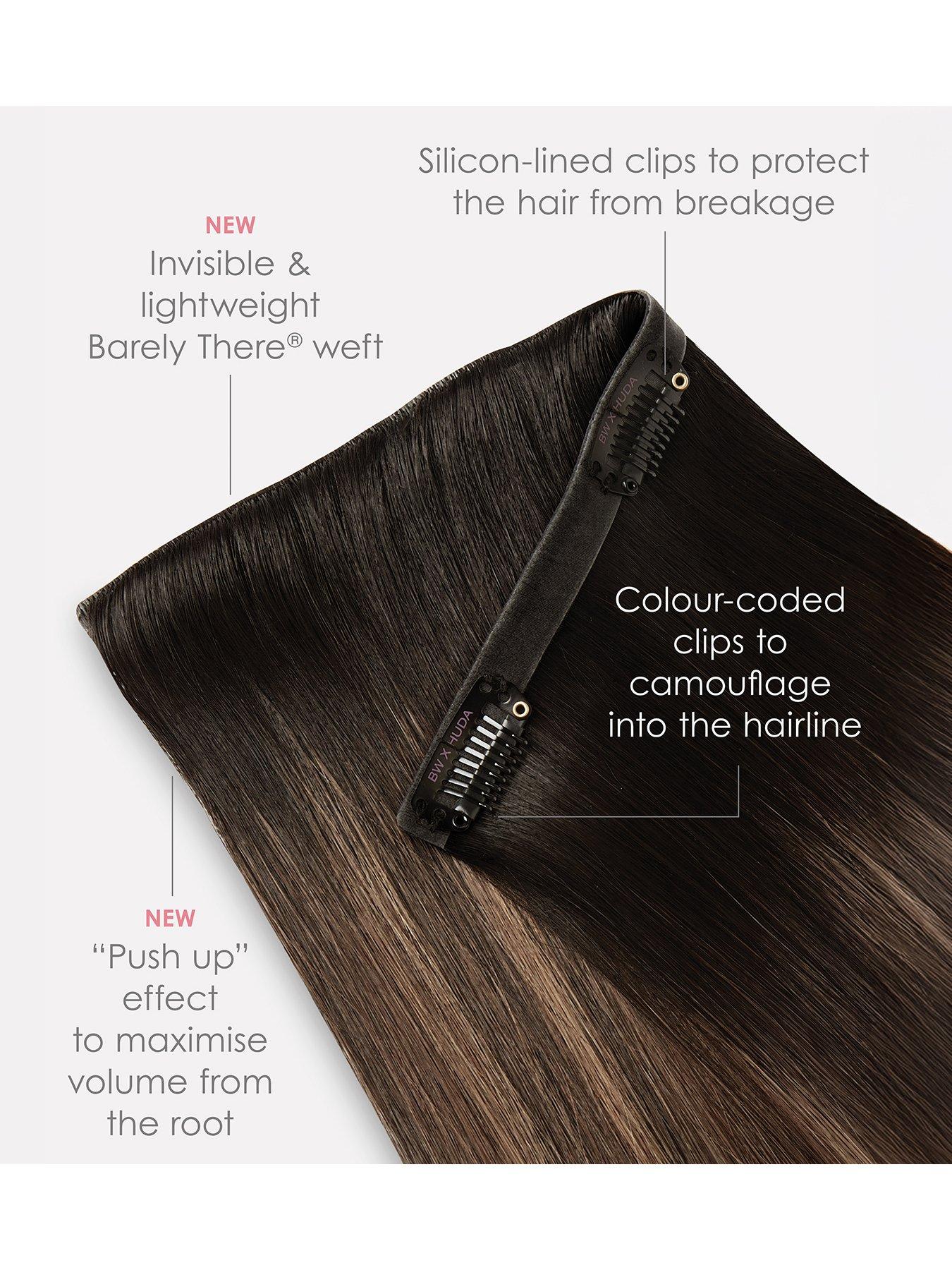 Image 4 of 8 of Beauty Works x Huda BARELY THERE Clip ins 18" Dubai