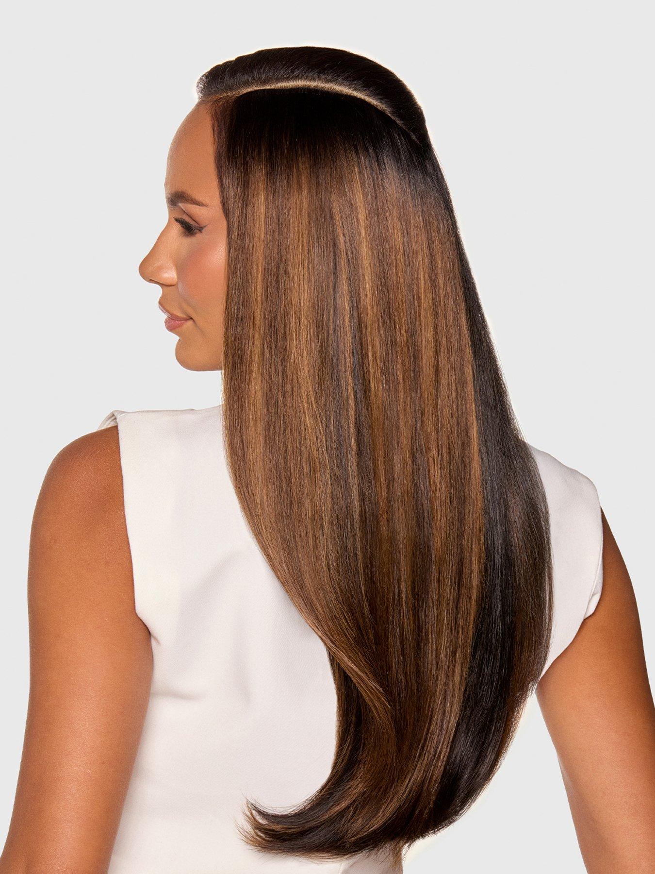 Image 4 of 7 of Beauty Works x Huda BARELY THERE Mix &amp; Match Duo 20" Desert Dune