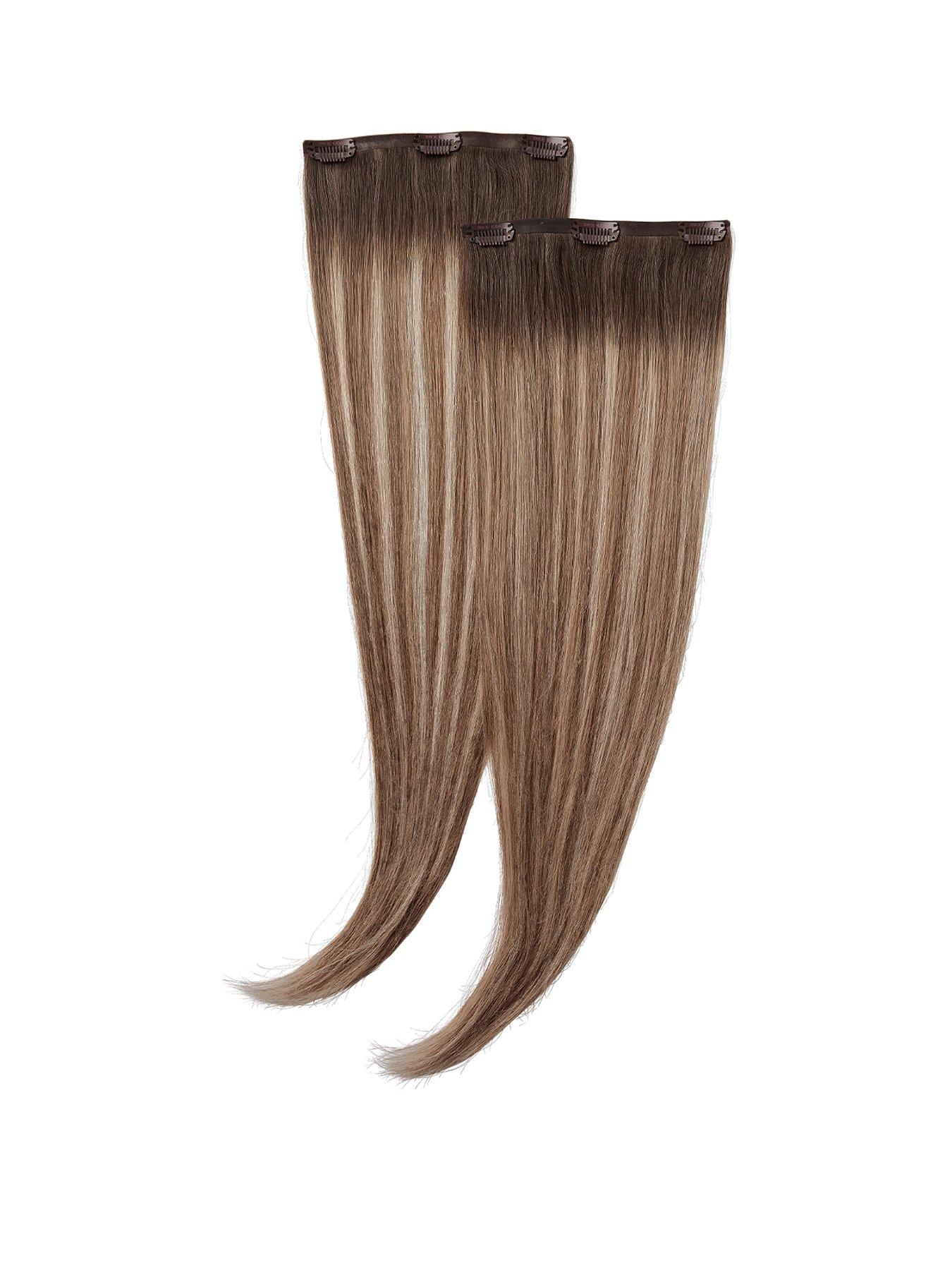 Image 1 of 7 of Beauty Works x Huda BARELY THERE Mix &amp; Match Duo 20" St Tropez Blonde