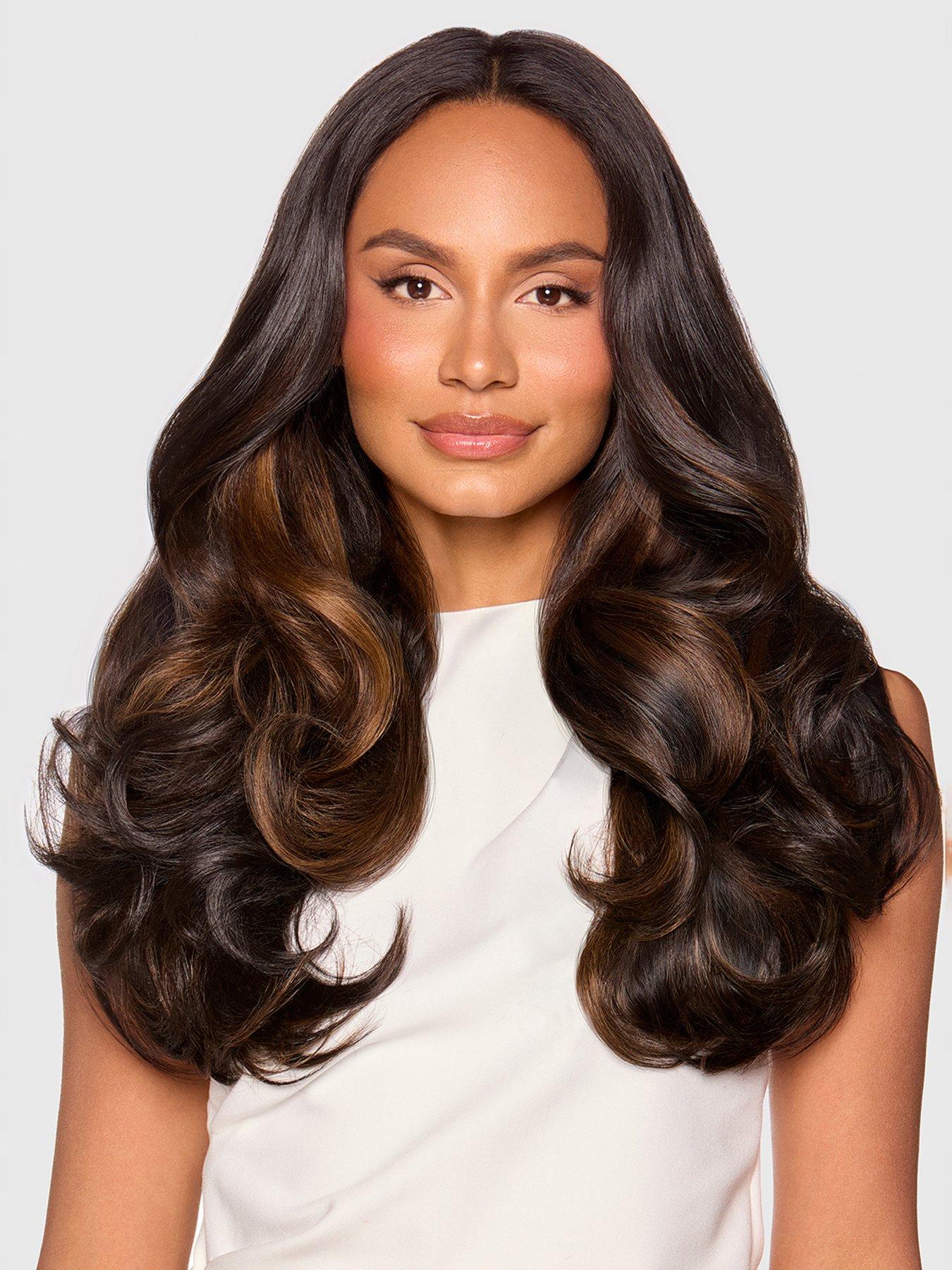 Image 5 of 7 of Beauty Works x Huda BARELY THERE Mix &amp; Match Duo 20" St Tropez Blonde