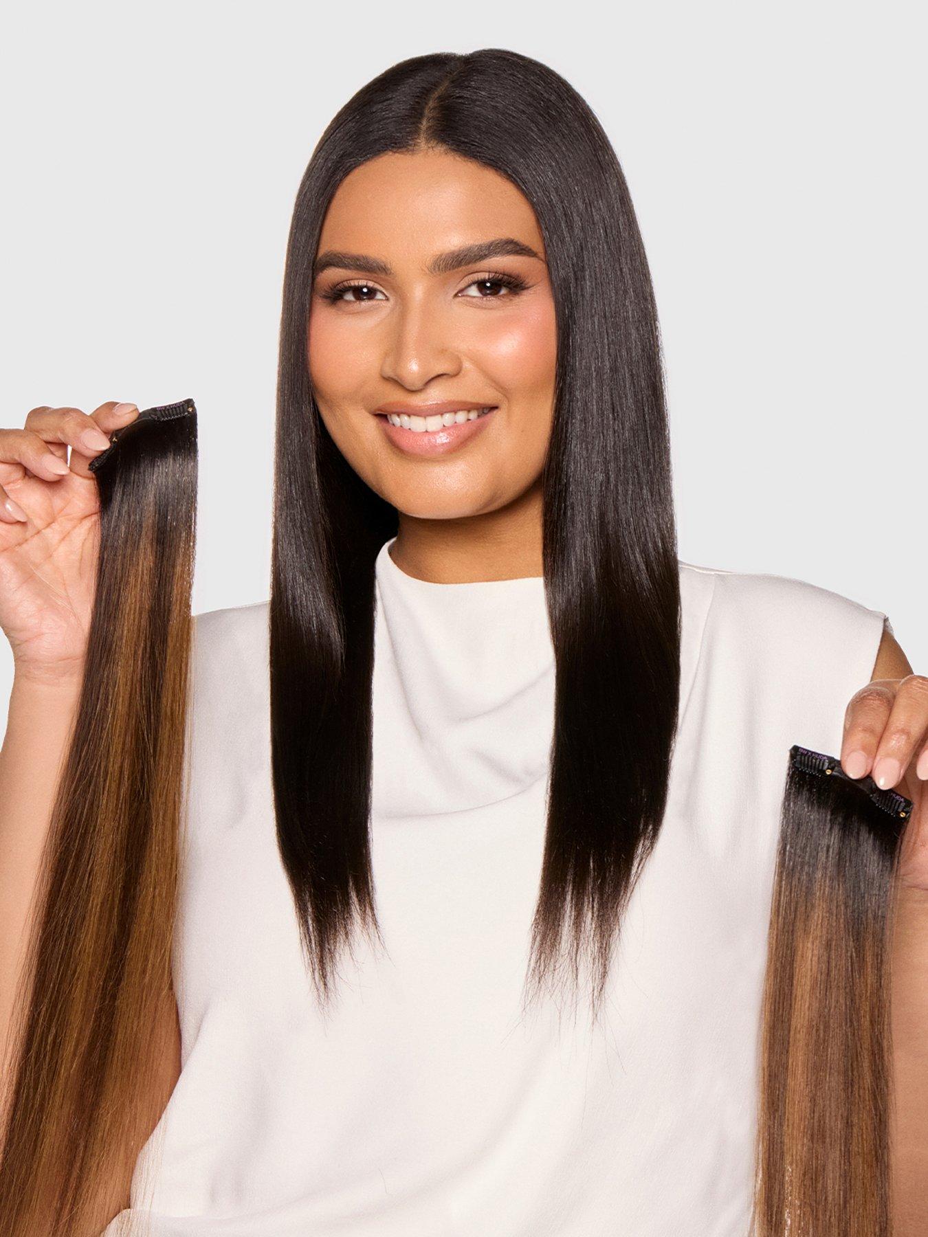 Image 3 of 7 of Beauty Works x Huda BARELY THERE Mix &amp; Match Minis 18" St Tropez Blonde