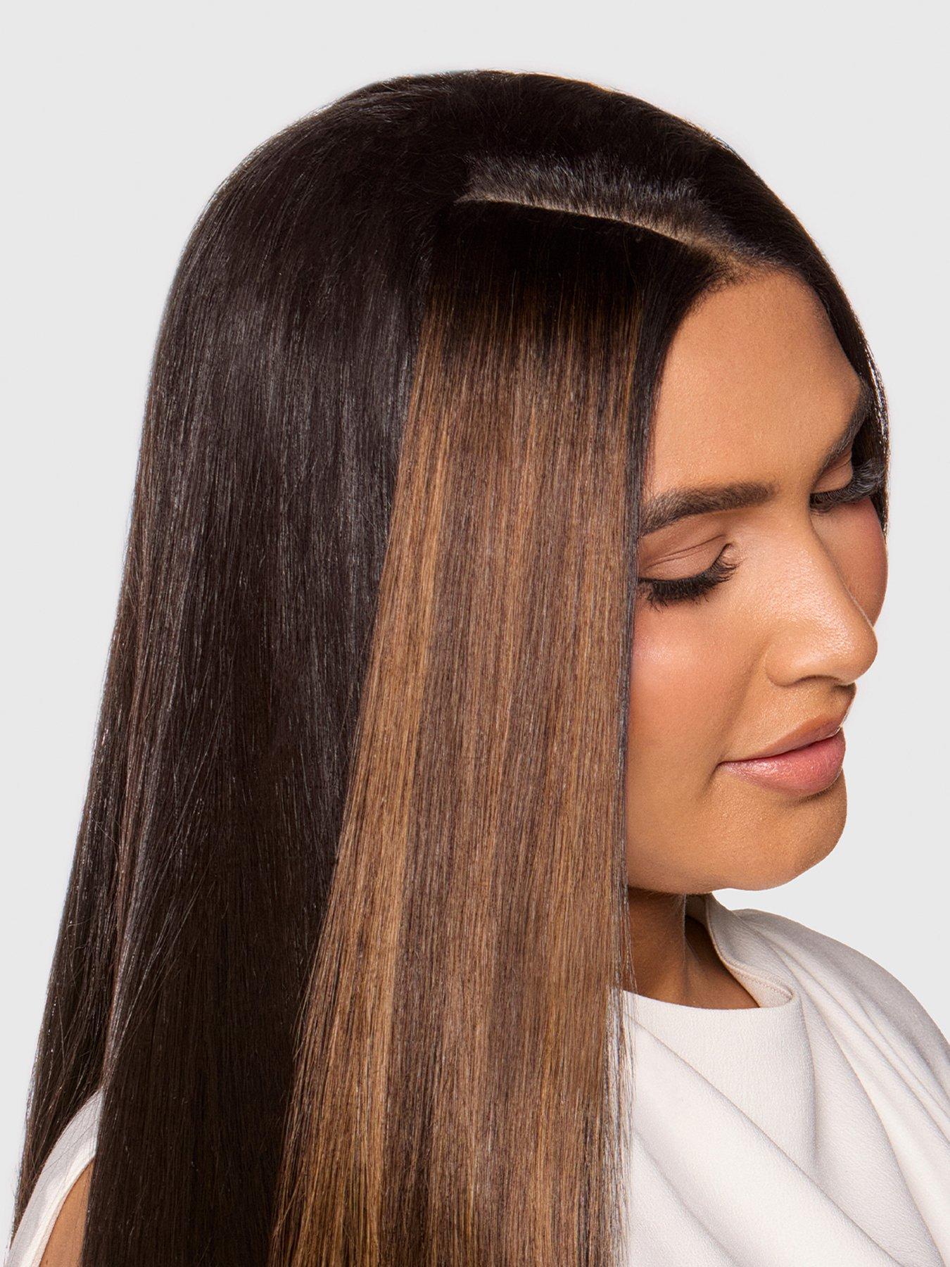 Image 4 of 7 of Beauty Works x Huda BARELY THERE Mix &amp; Match Minis 18" St Tropez Blonde