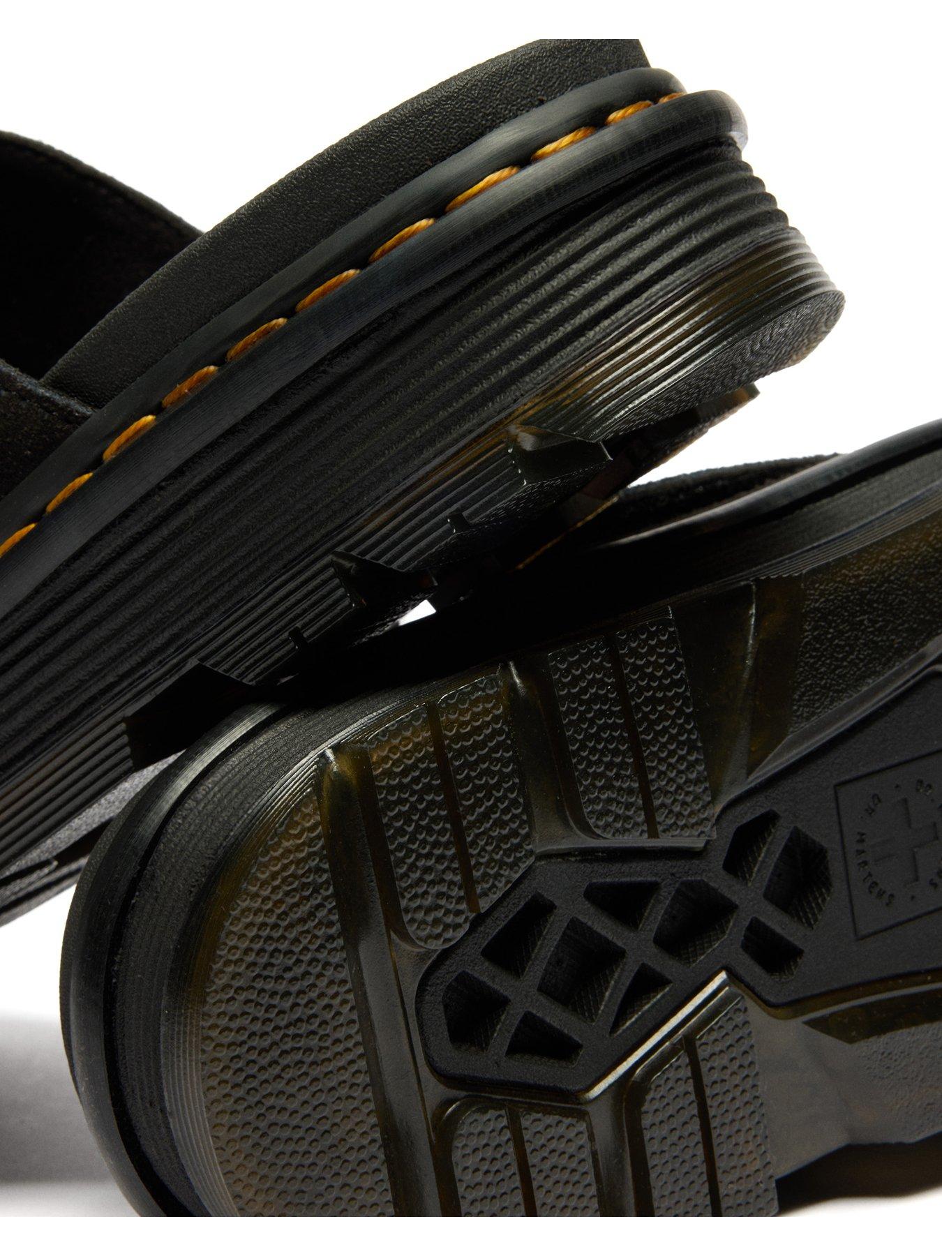 Image 7 of 7 of Dr Martens Zebzag Suede Sliders - Black