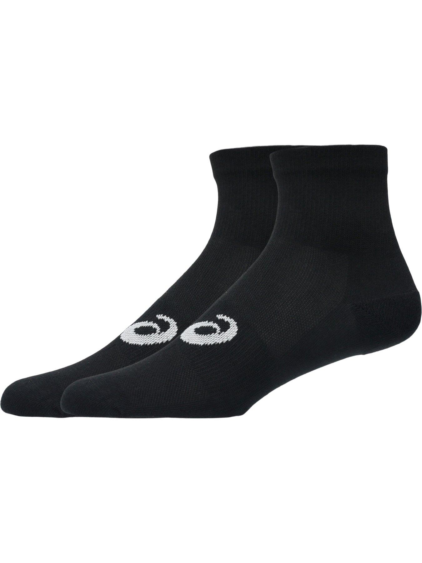  image of asics-unisex-running-3-pack-quarter-socks-black