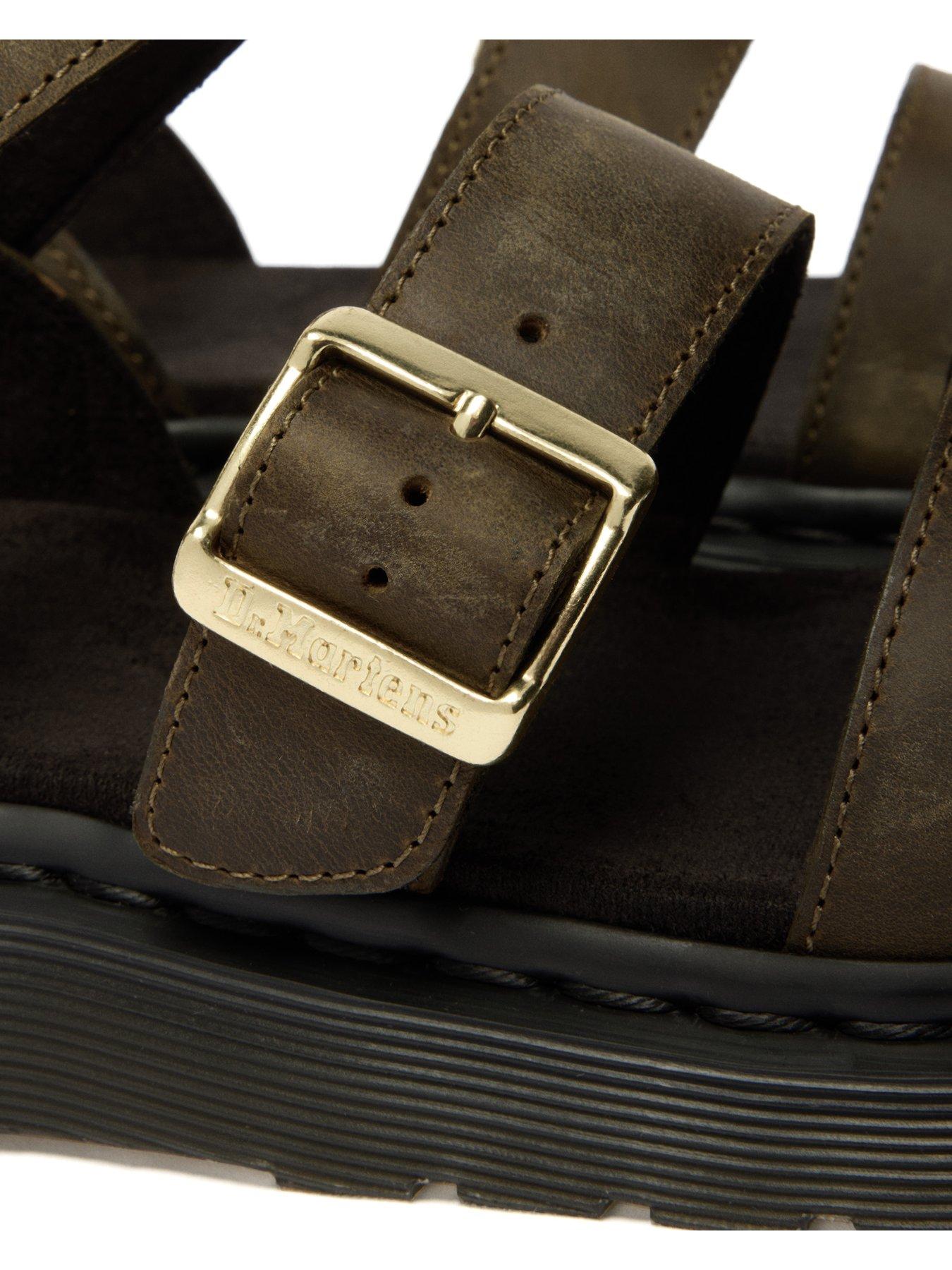  image of dr-martens-gryphon-strap-sandals-olive-green