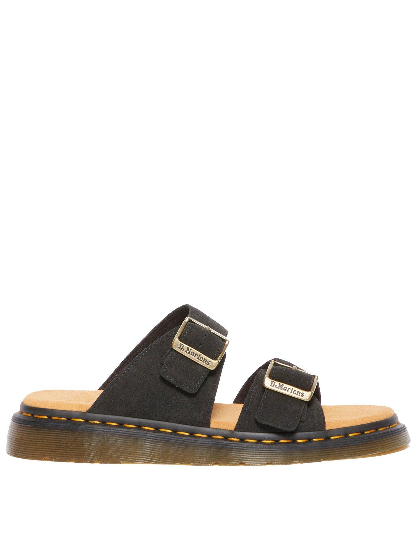 Dr Martens Josef Slide Sandals  - Black EH Suede