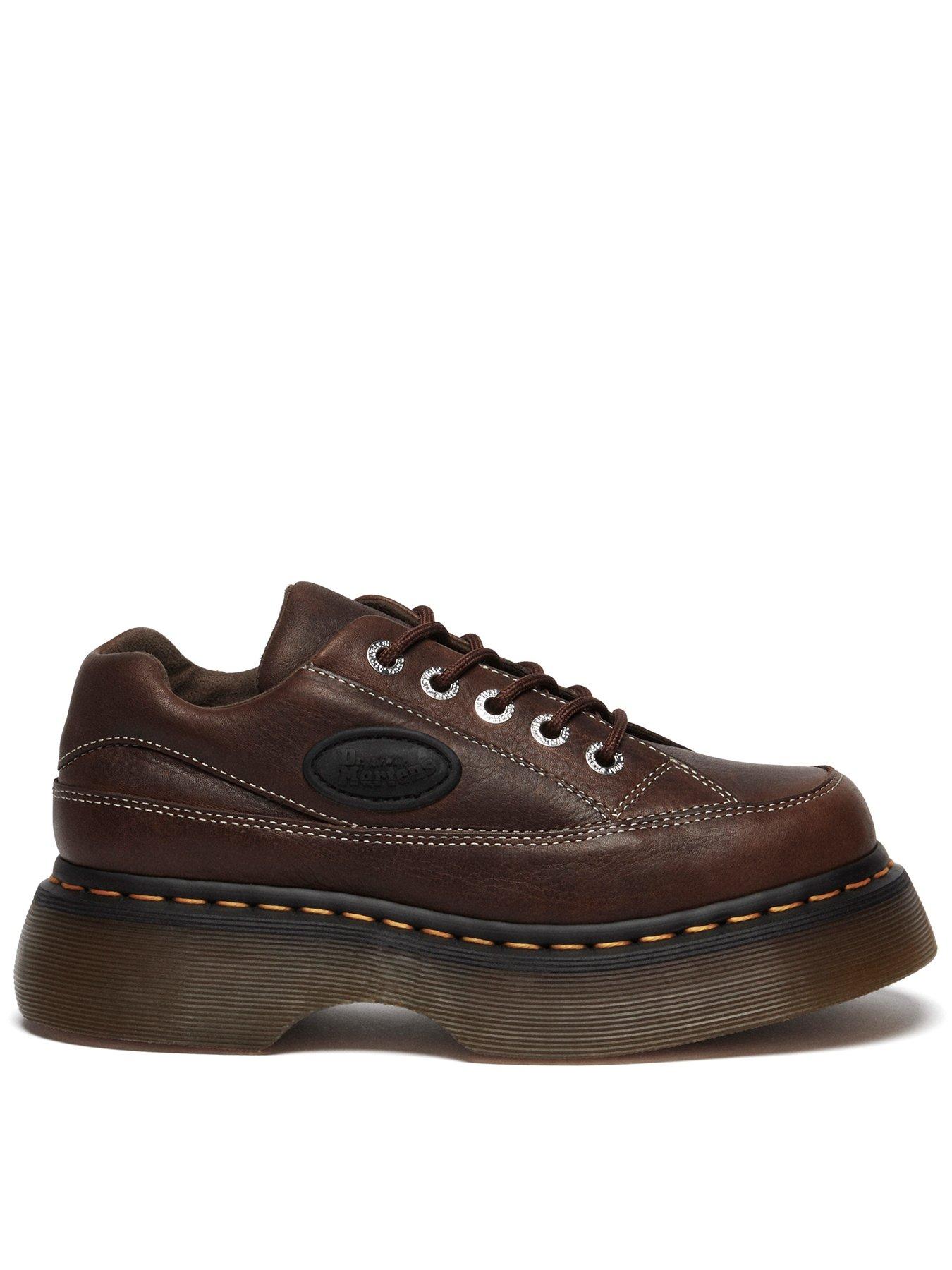 Dr Martens Buzz 5I 5 Eye Shoe Grizzly - Dark Brown