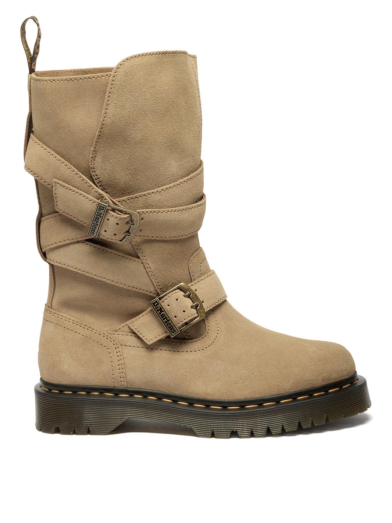 dr-martens-anistone-2-strap-suede-biker-boots-tan-bronx-suede