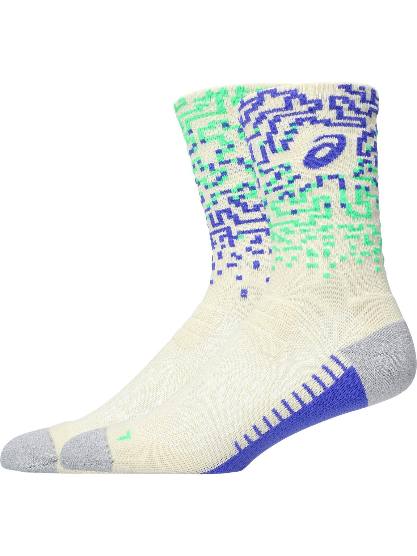 Image 2 of 3 of Asics Unisex Running Crew Socks - White/Purple
