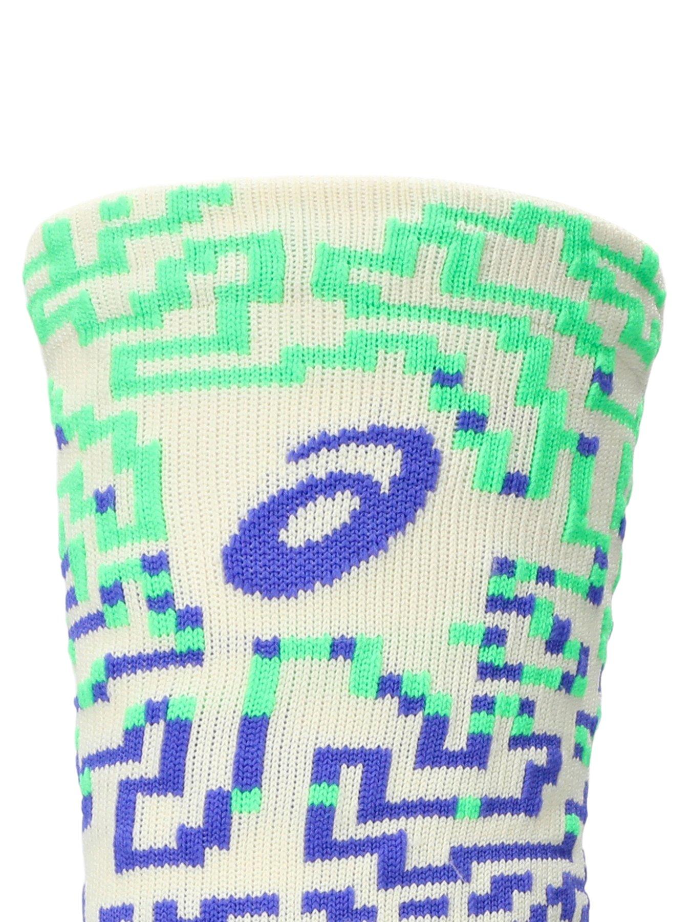 Image 3 of 3 of Asics Unisex Running Crew Socks - White/Purple