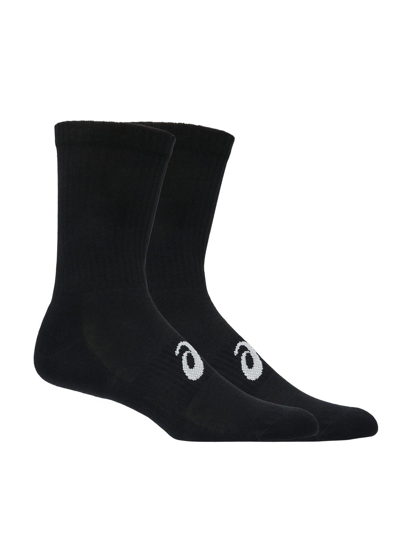 Image 1 of 3 of Asics Unisex Running 3 Pack Crew Socks - Black