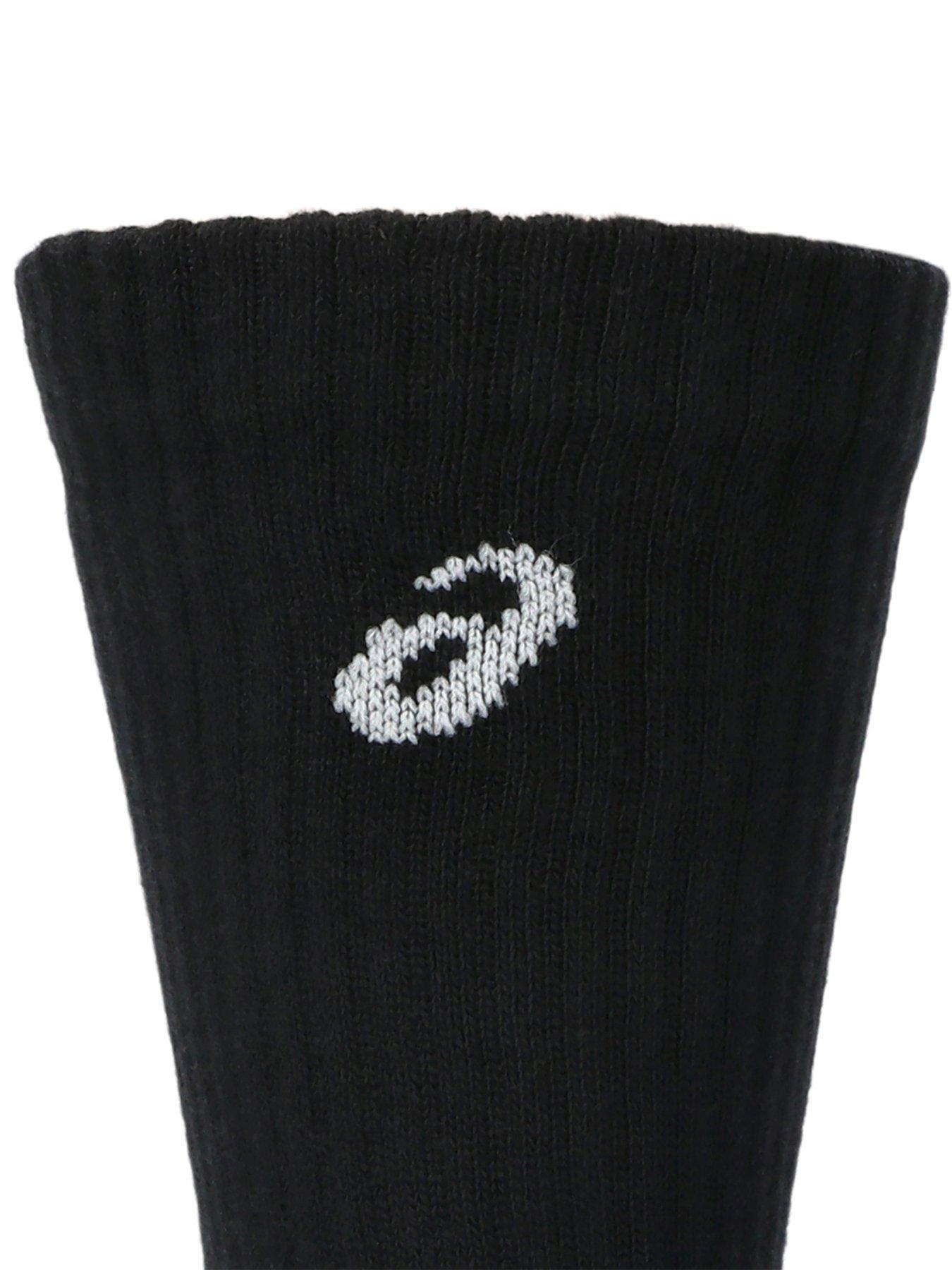 Image 3 of 3 of Asics Unisex Running 3 Pack Crew Socks - Black