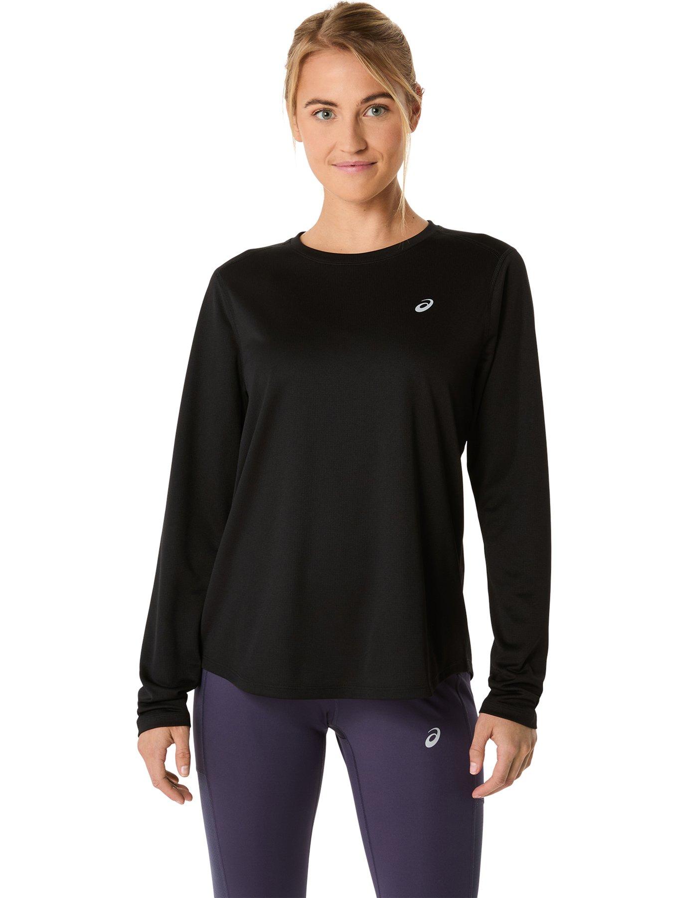 Asics Womens Running Core Long Sleeve T-Shirt - Black