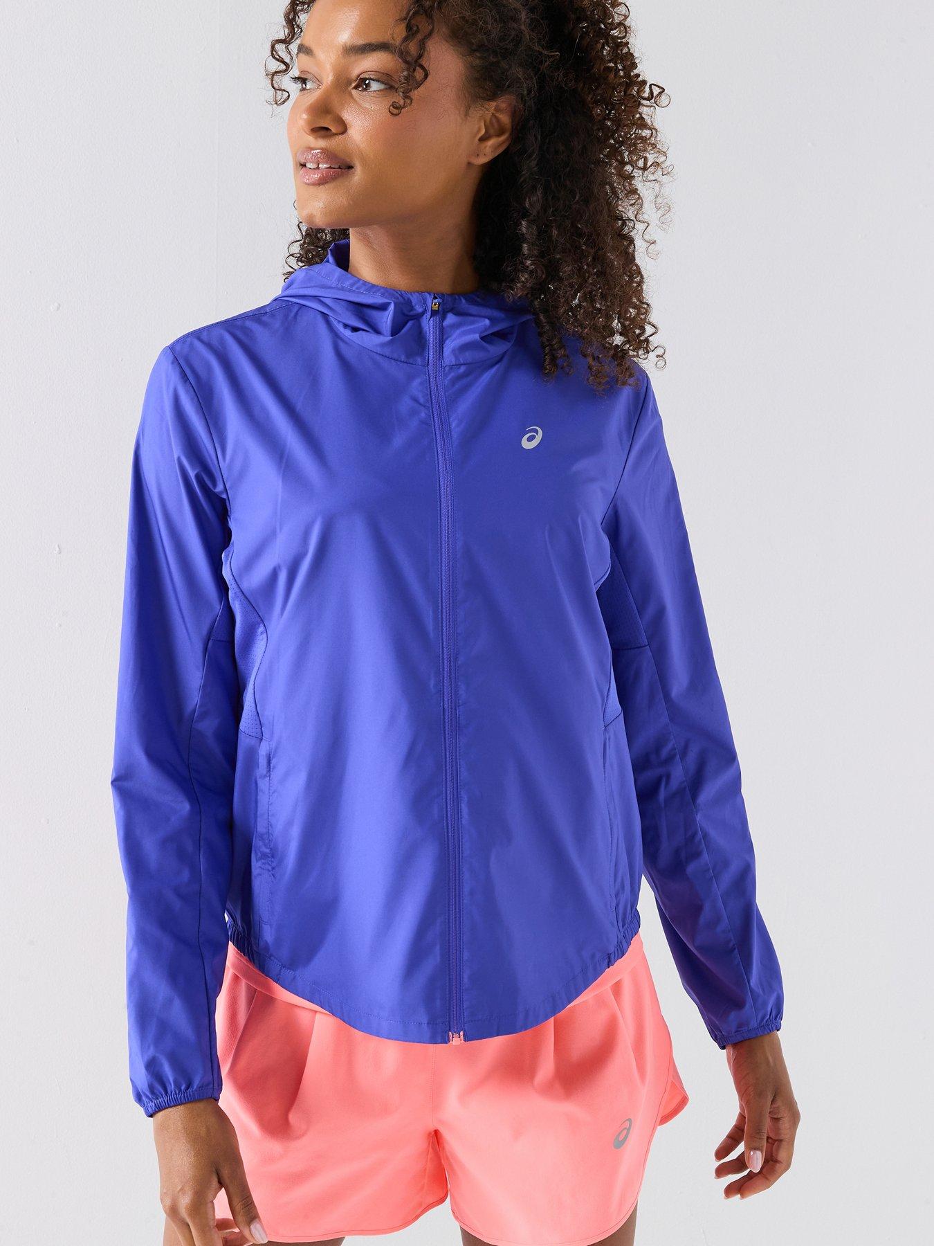 Image 1 of 6 of Asics Womens Running Core Jacket - Blue