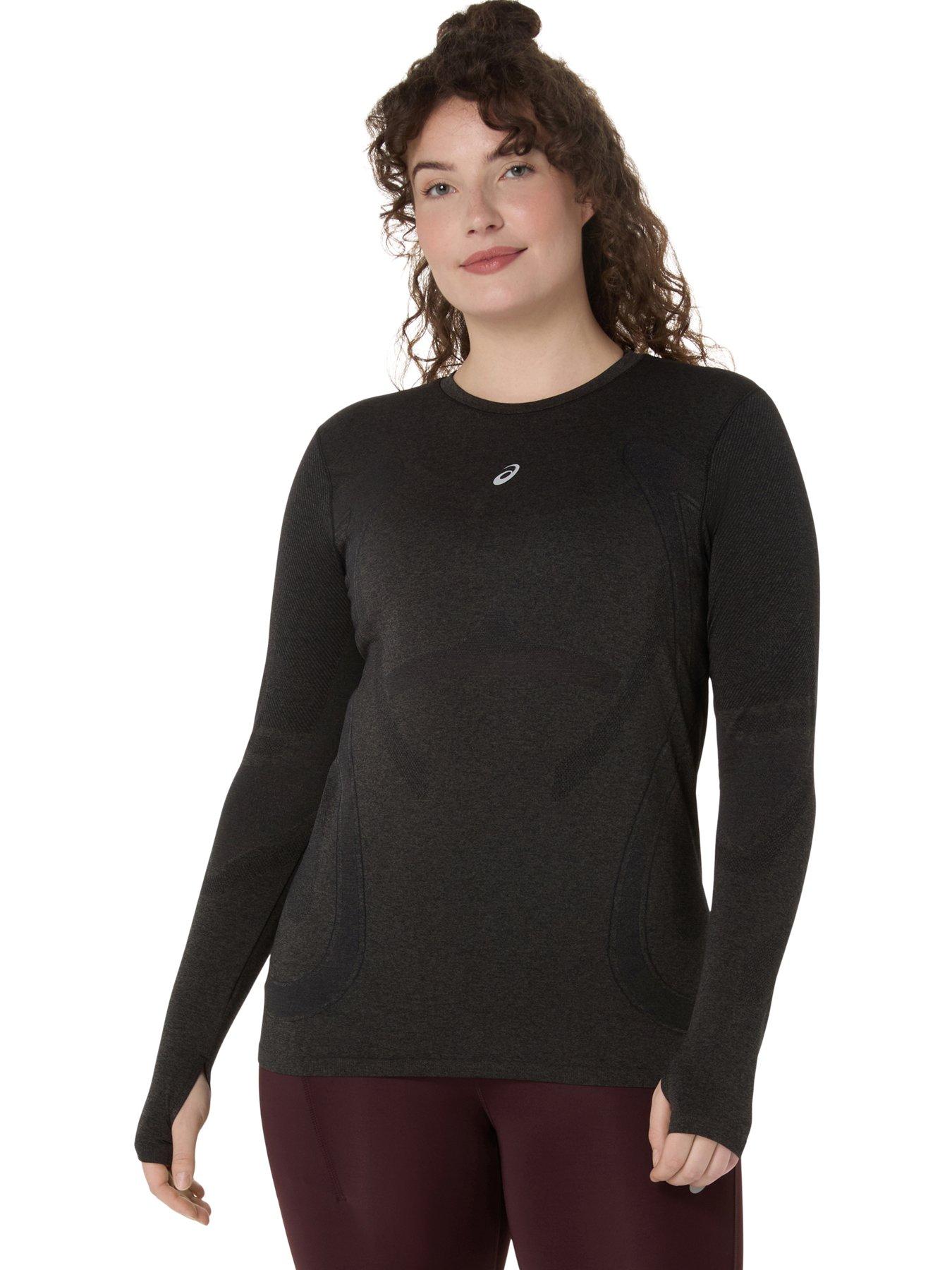 Asics Womens Running Road Seamless Long Sleeve T-Shirt - Black