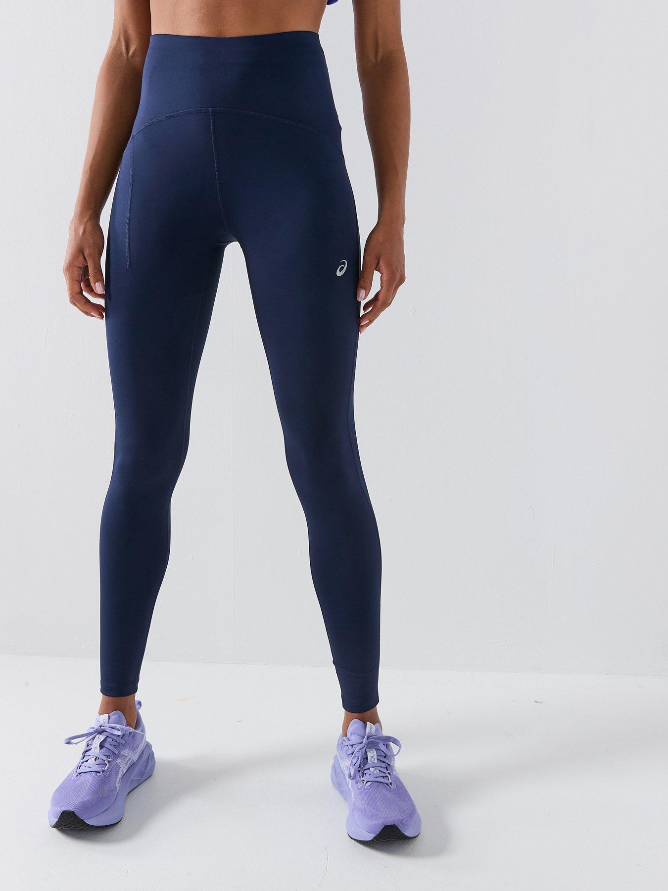 Asics Womens Running Road High Waist Tights - Navy
