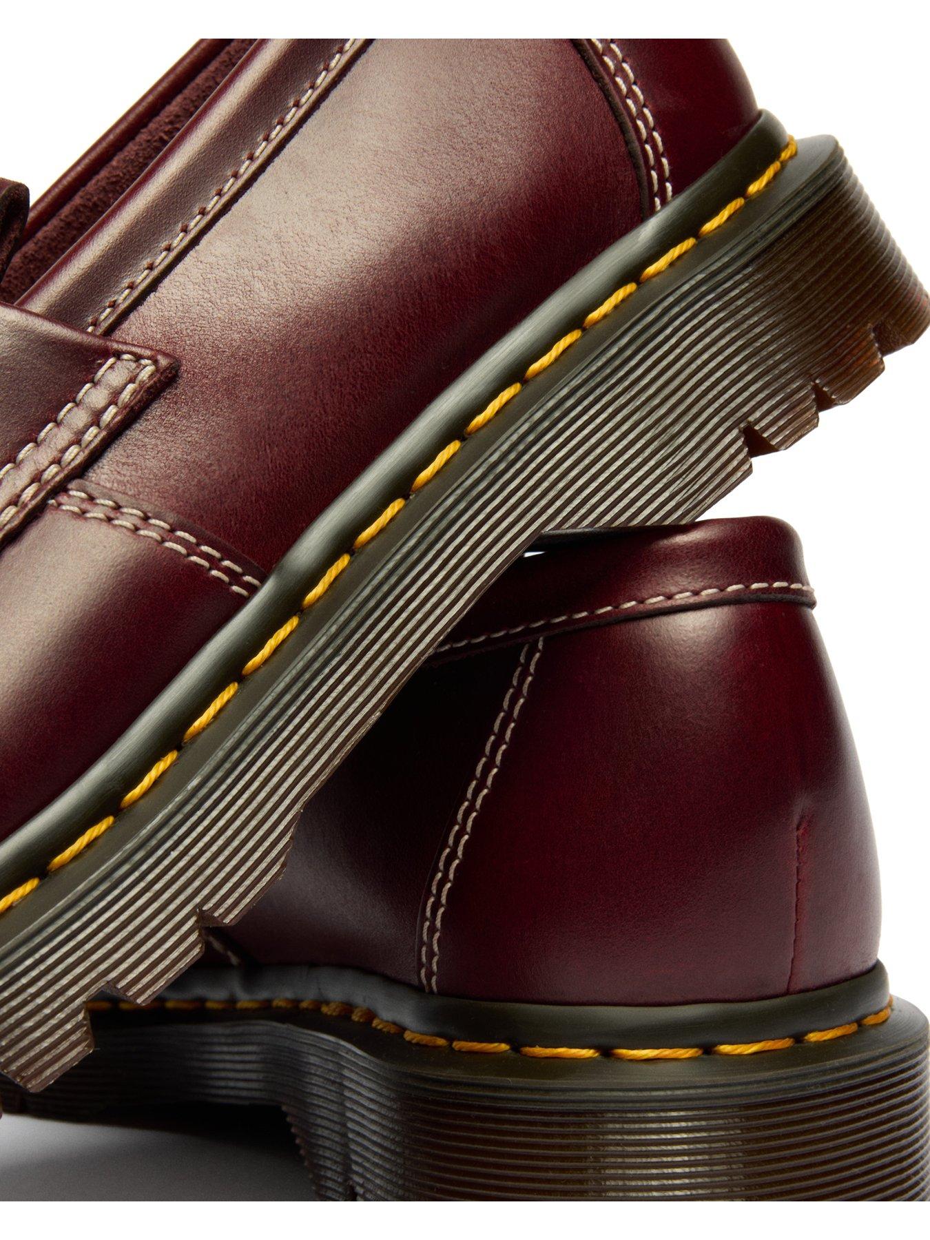 Dr Martens Adrian Ben Tassel Loafers - Cherry Red Orleans