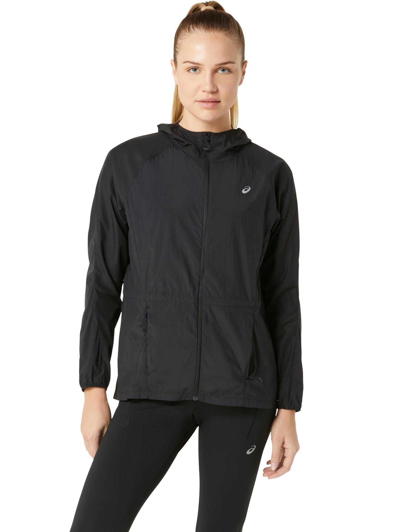 Asics Womens Running Road Packable Jacket - Black
