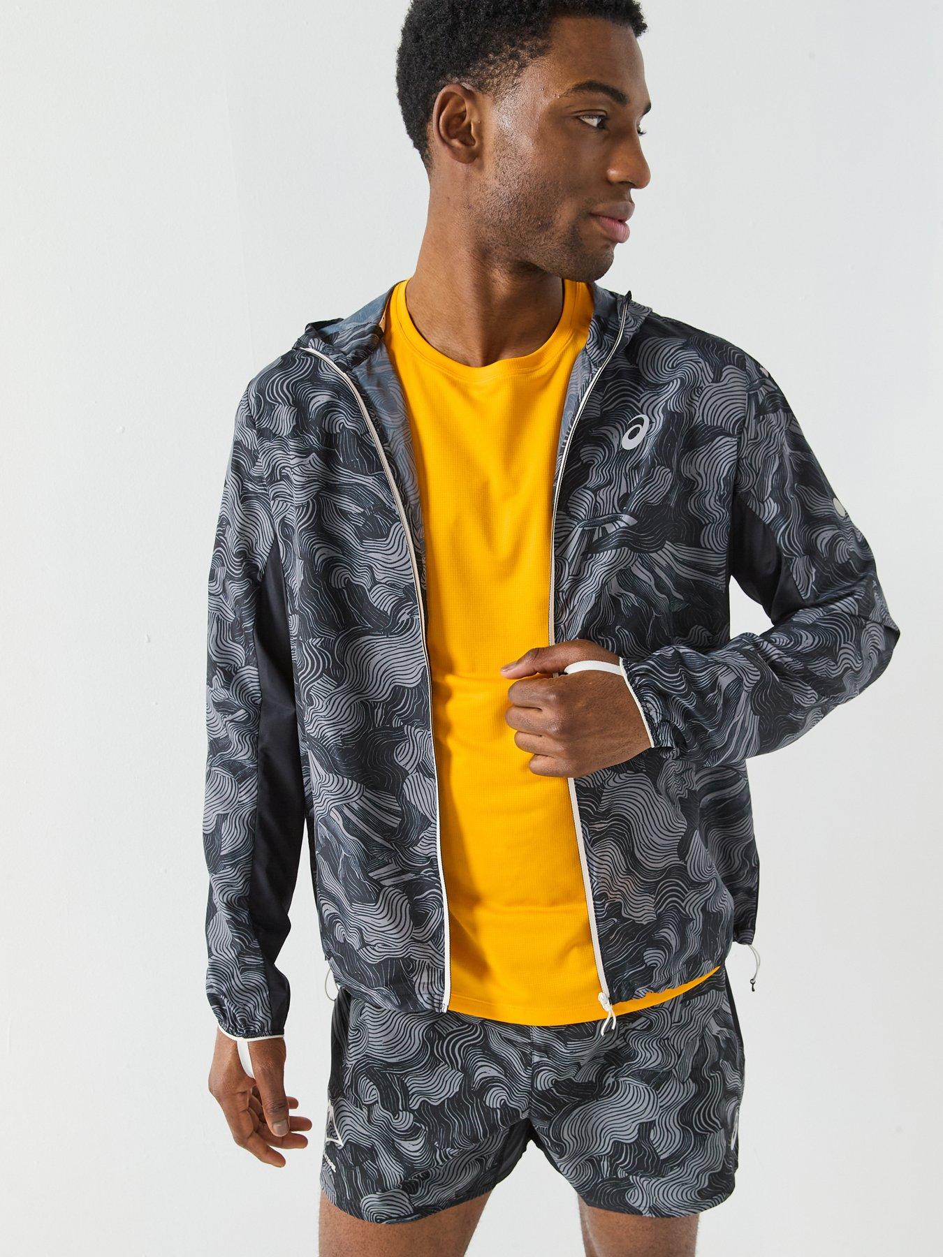 Asics Mens Running Fujitrail Packable Jacket - Black