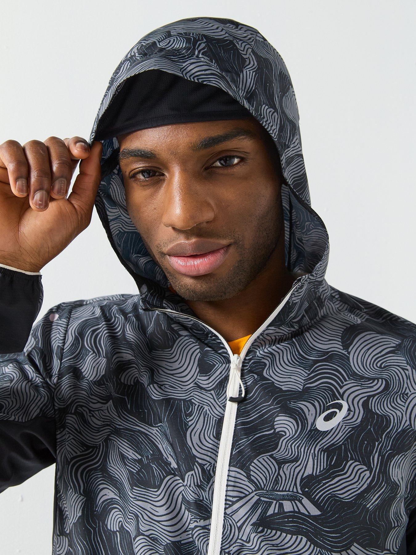 Image 4 of 6 of Asics Mens Running Fujitrail Packable Jacket - Black