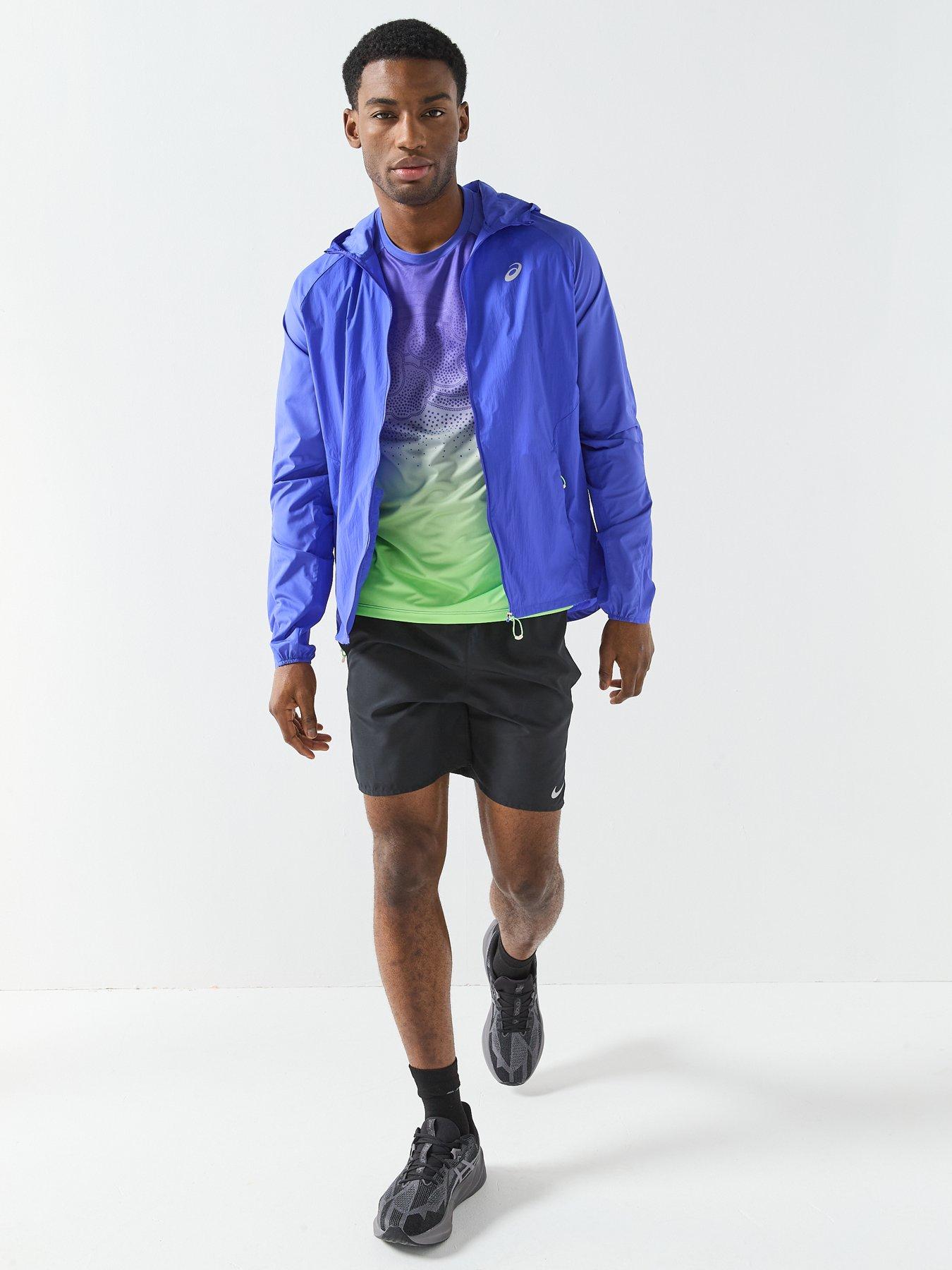 Image 3 of 6 of Asics Mens Running Road Packable Jacket - Blue