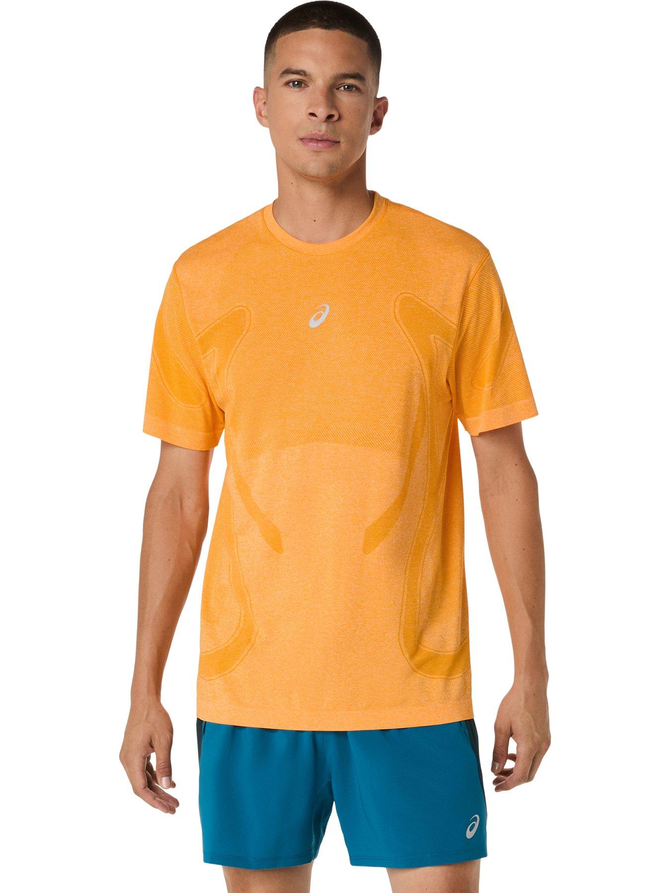 Asics Mens Running Road Seamless T-Shirt - Orange