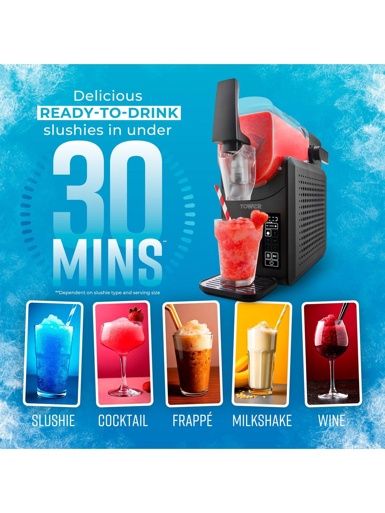 Image 3 of 8 of Tower T19058 Frozen Drink Slushie Maker with Digital Display, 5 Drink Pre-sets and Self-Clean Function, 2.6L Tank Capacity, 220W, Black
