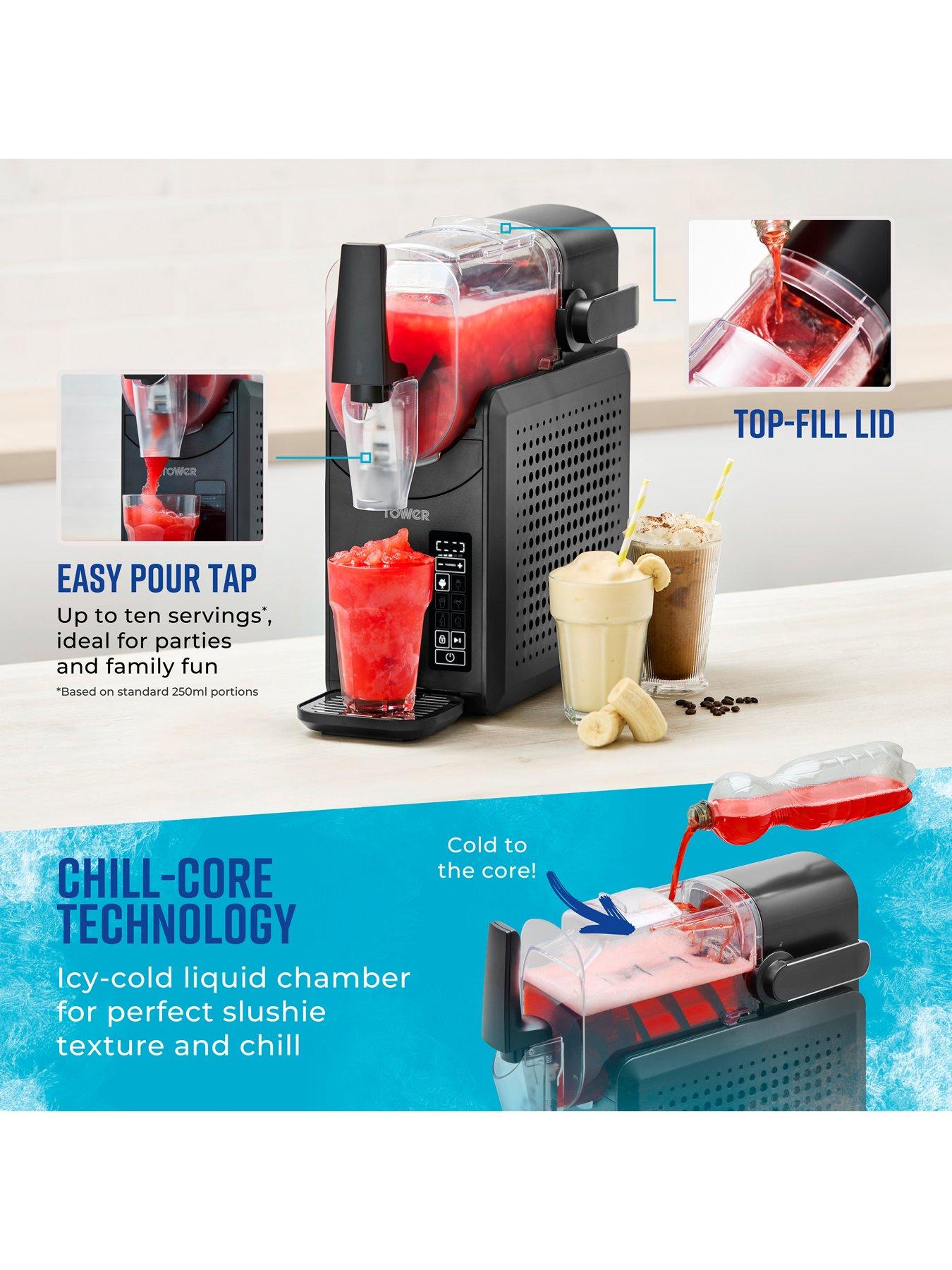 Image 5 of 8 of Tower T19058 Frozen Drink Slushie Maker with Digital Display, 5 Drink Pre-sets and Self-Clean Function, 2.6L Tank Capacity, 220W, Black