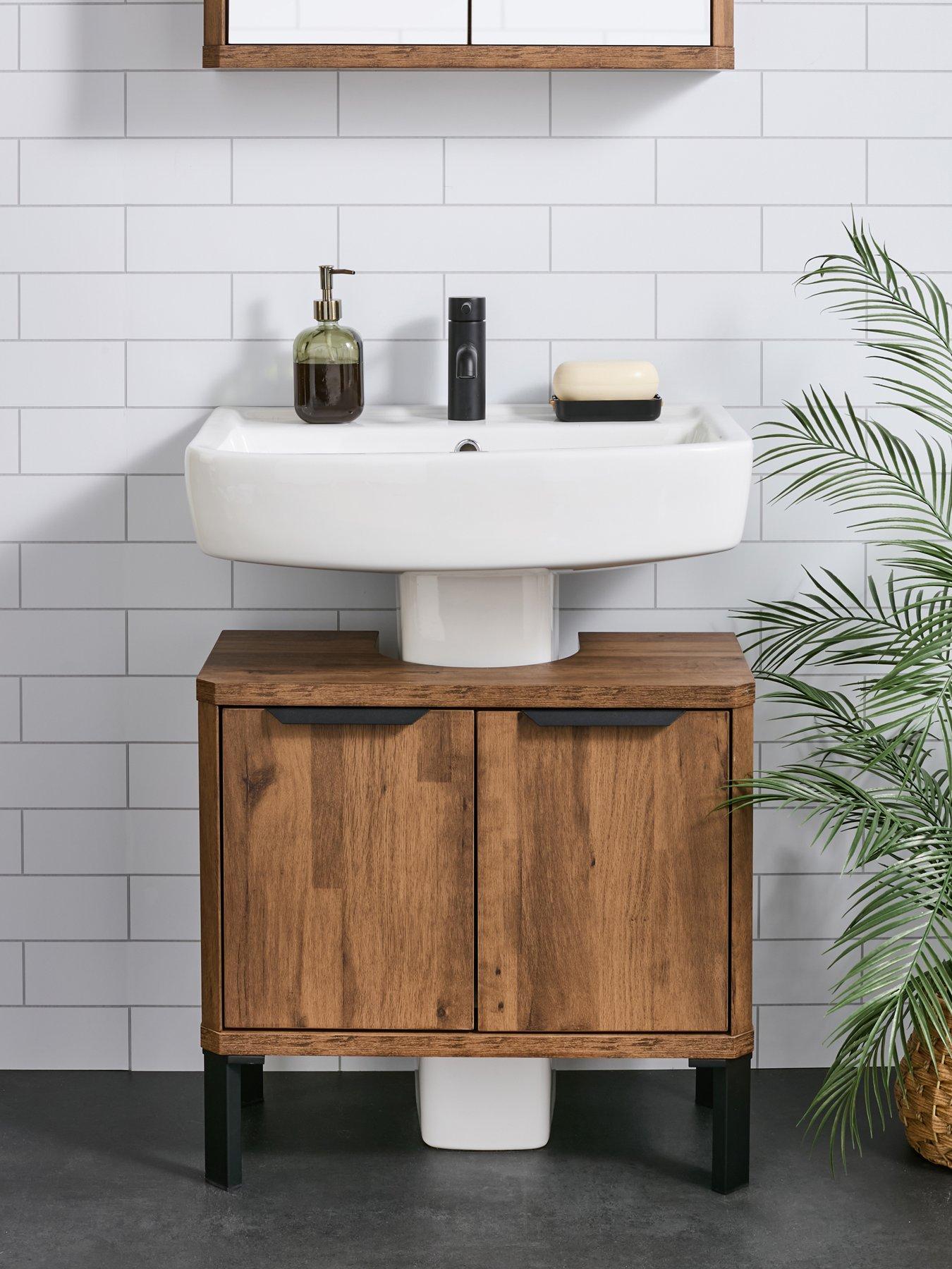 Image 1 of 7 of The Very Collection Harlem Under Sink Cabinet - Mid Oak&nbsp;- FSC&reg; Certified
