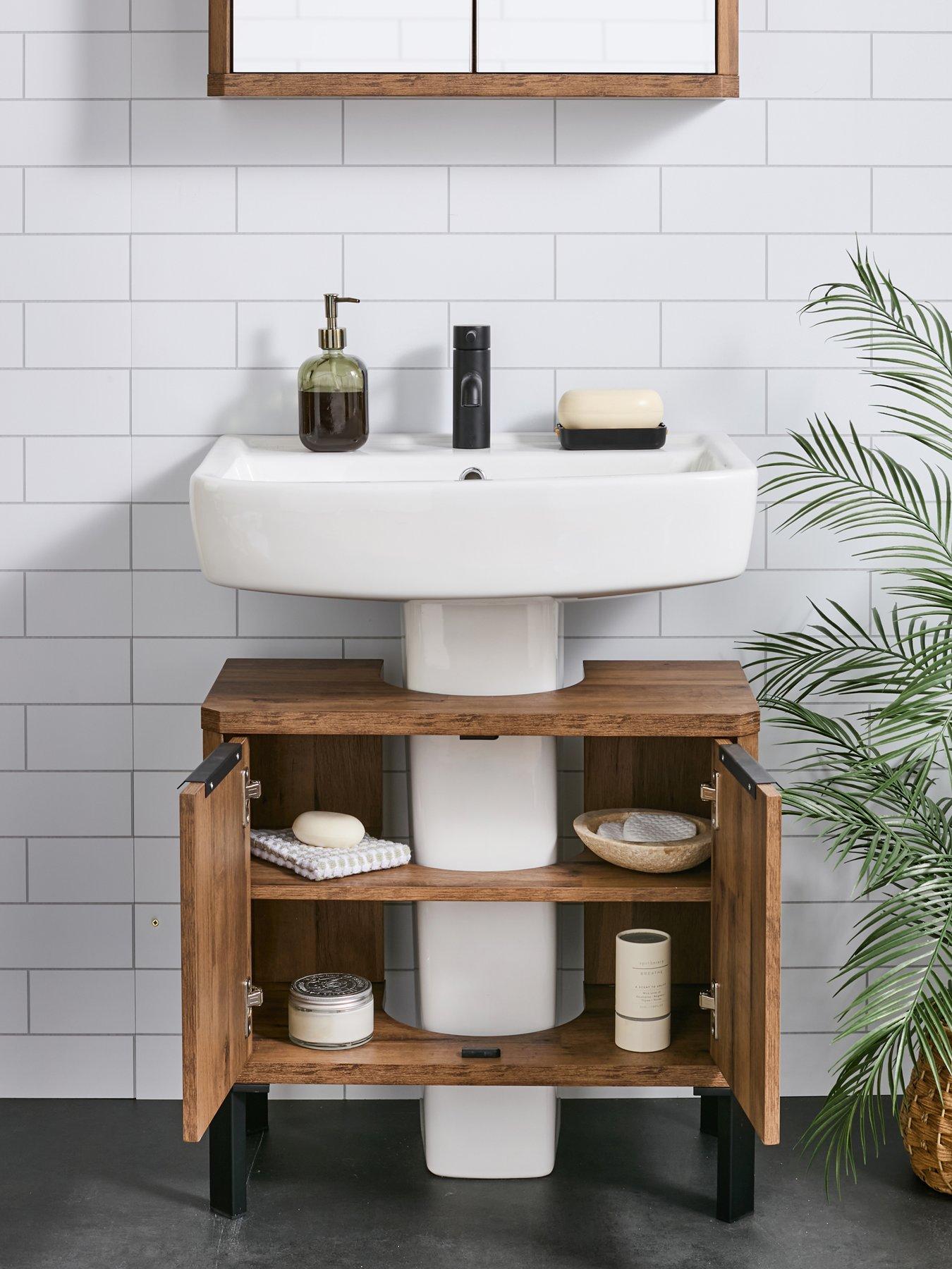 Image 6 of 7 of The Very Collection Harlem Under Sink Cabinet - Mid Oak&nbsp;- FSC&reg; Certified