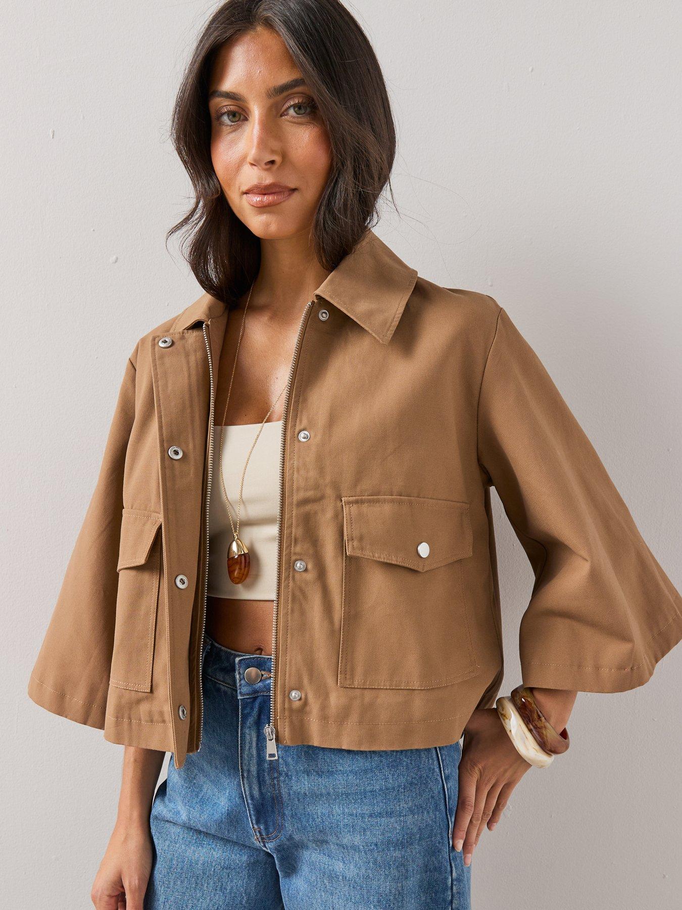 The Very Collection Barn Swing Jacket - Brown