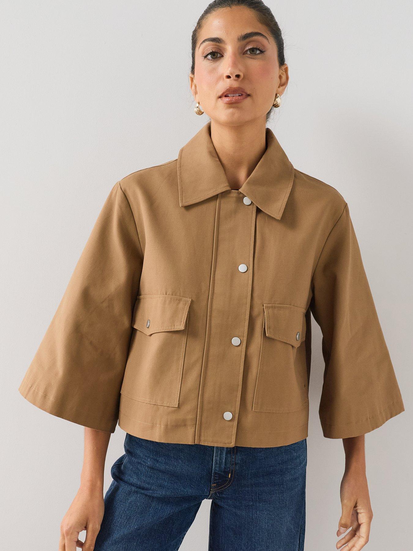 The Very Collection Barn Swing Jacket - Brown