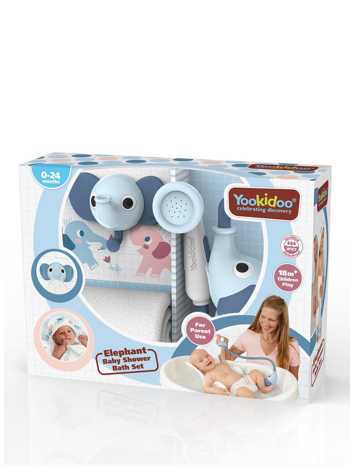 stillFront image of yookidoo-elephant-baby-shower-gift-set-cloudy-blue