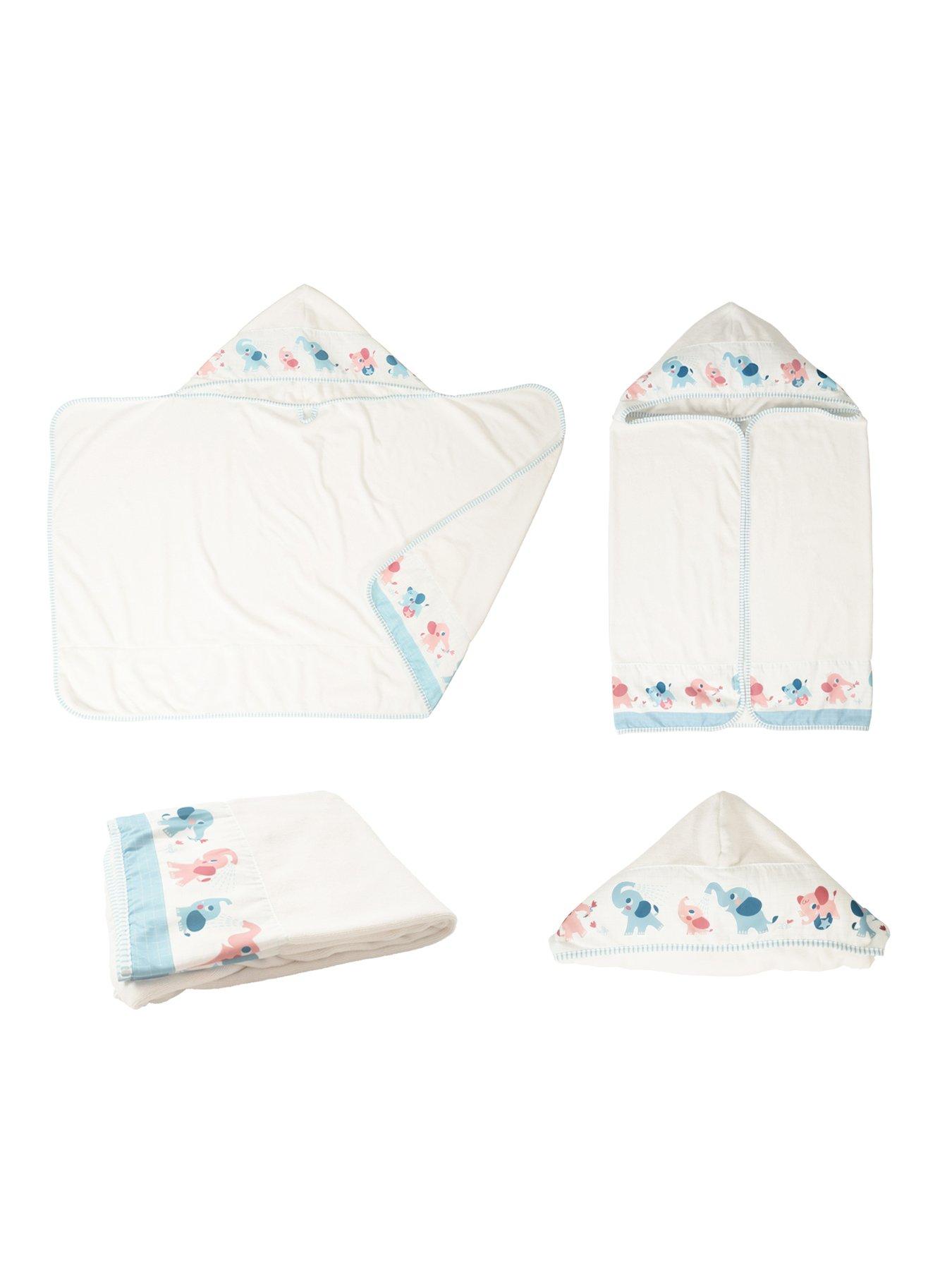  image of yookidoo-elephant-baby-shower-gift-set-cloudy-blue