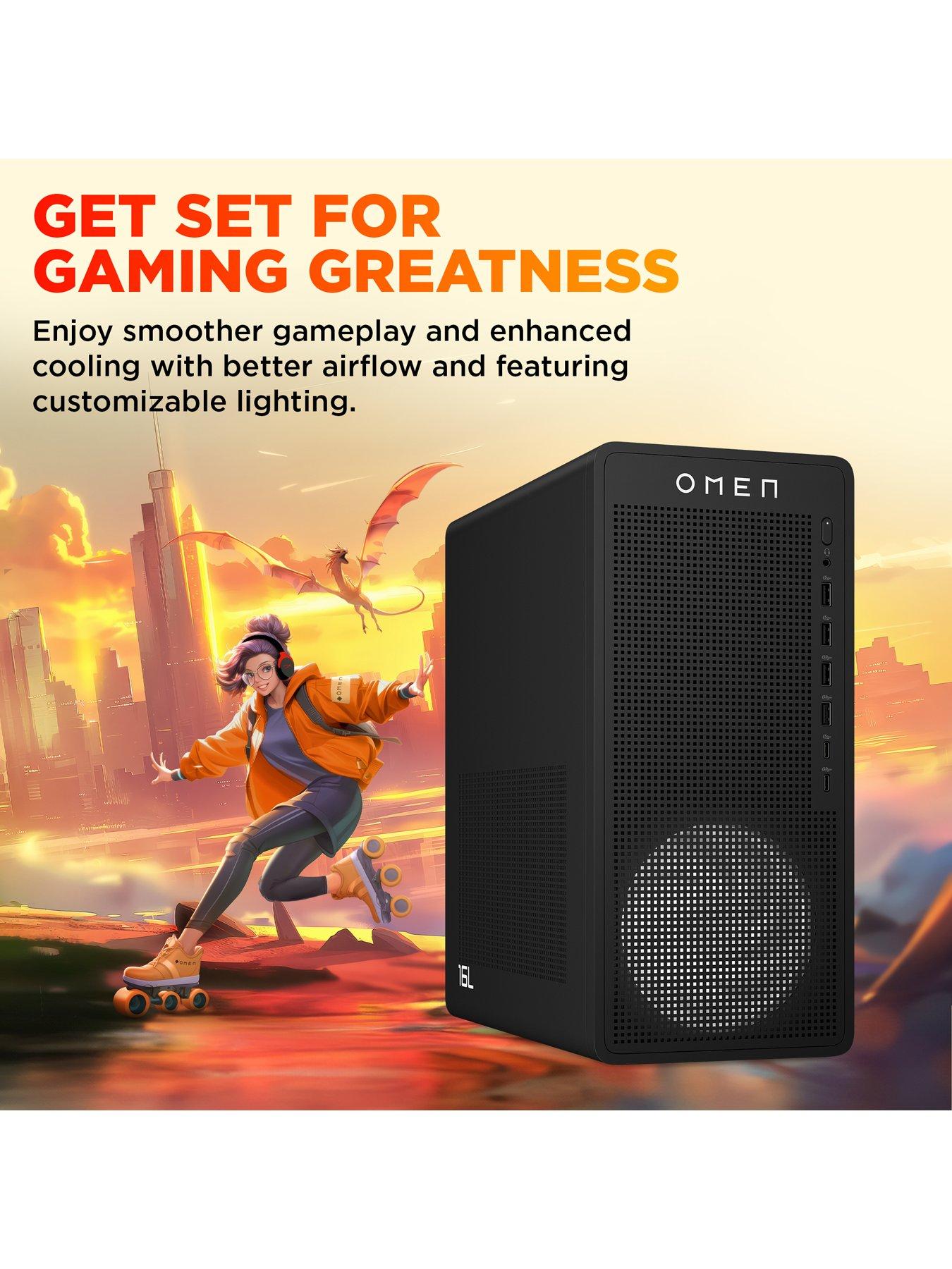  image of hp-omen-16l-gaming-desktop-geforce-rtx-5060-amd-ryzen-7-16gb-ram-1tb-ssd