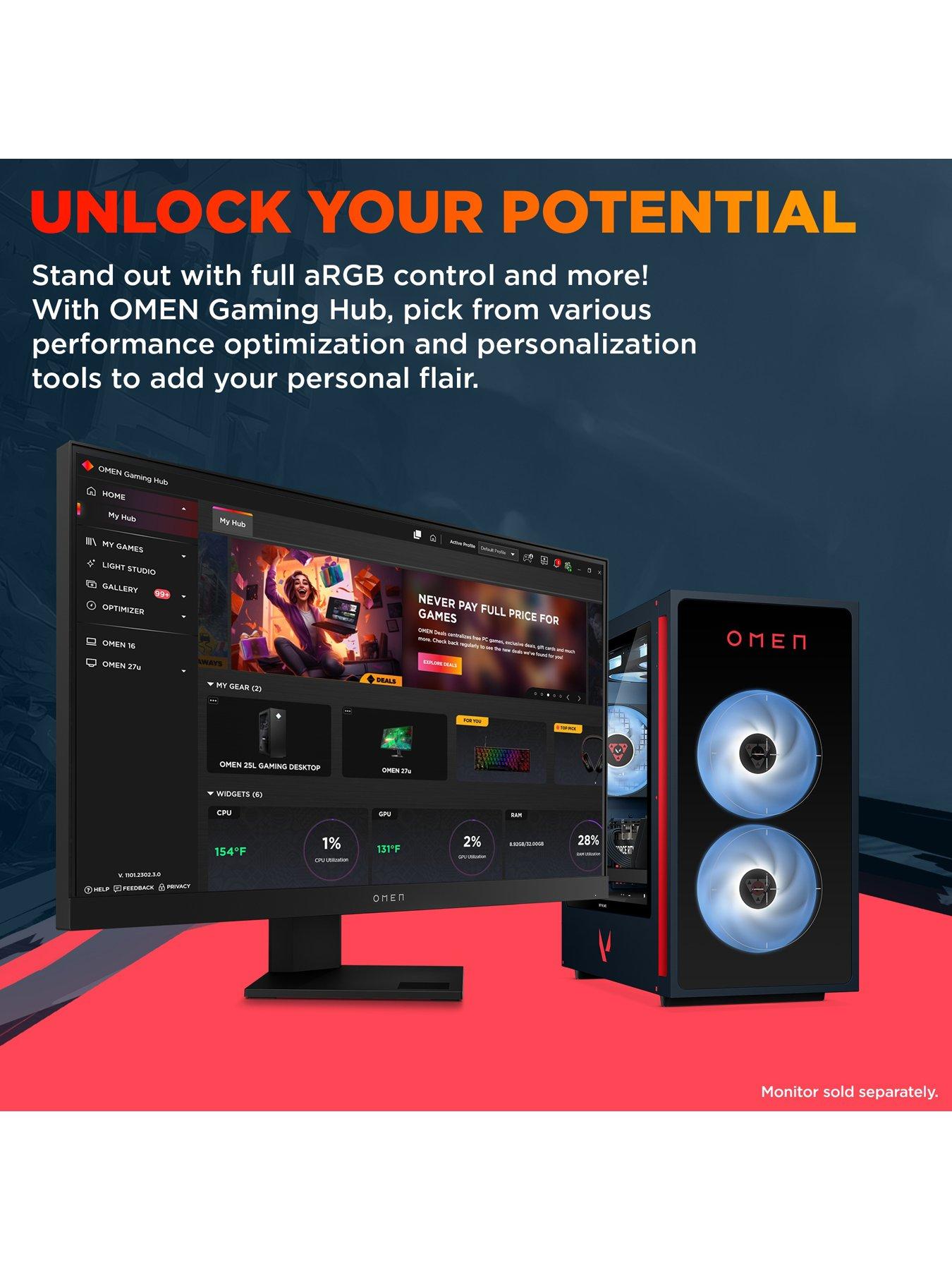  image of hp-omen-35l-valorant-gaming-desktop-geforce-rtx-5060-intel-core-i7-32gb-ram-1tb-ssd