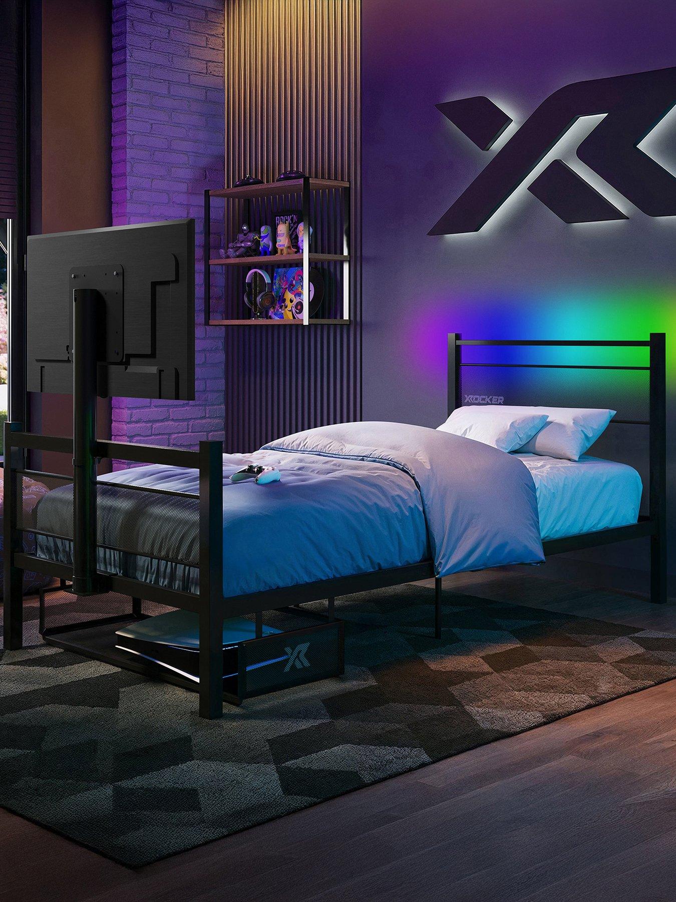 X Rocker Basecamp Single Bed App Controlled LED Light
