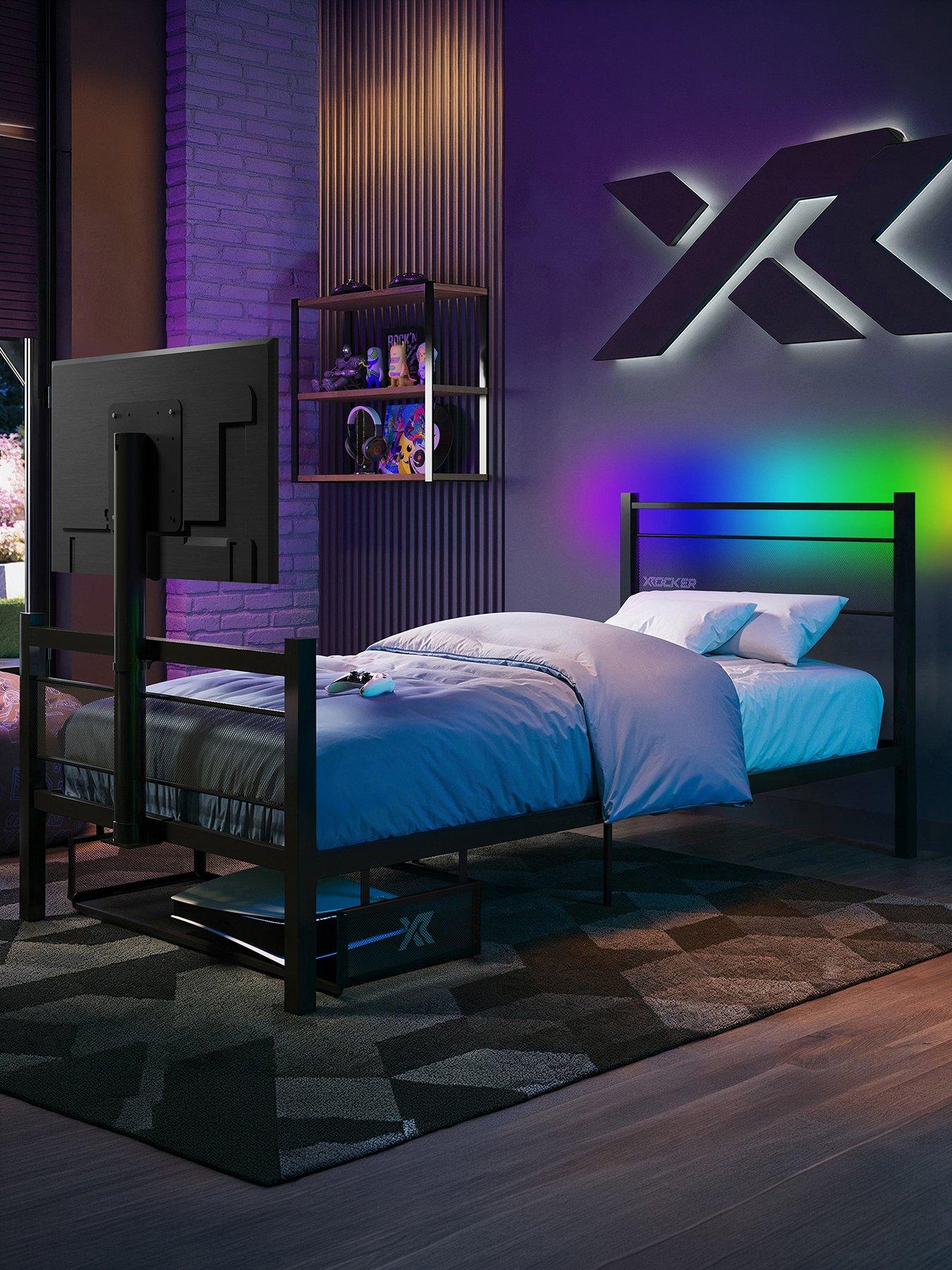 X Rocker Basecamp Single Bed App Controlled LED Light
